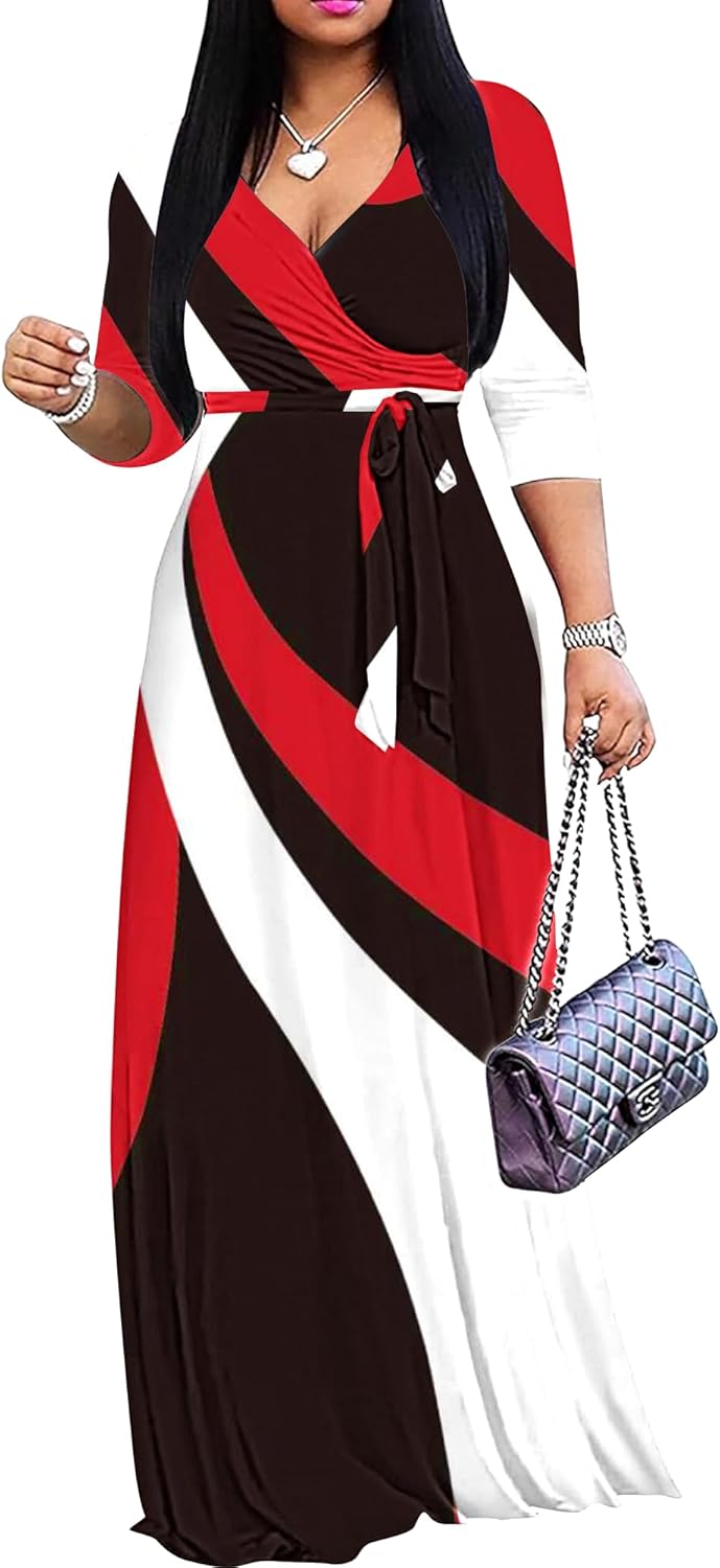 FANDEE Plus Size Maxi Dress, Special Women's Summer Sundress for Casual Wear, Un...