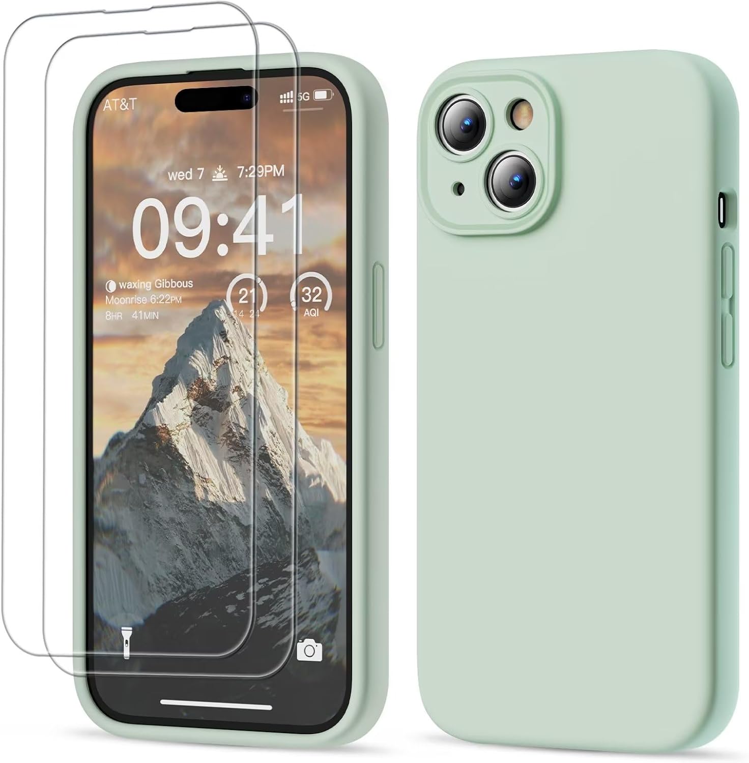 GOODVISH 3 in 1 Designed for iPhone 15 Case Premium Silicone 6.1" (2023)| Upgrad...