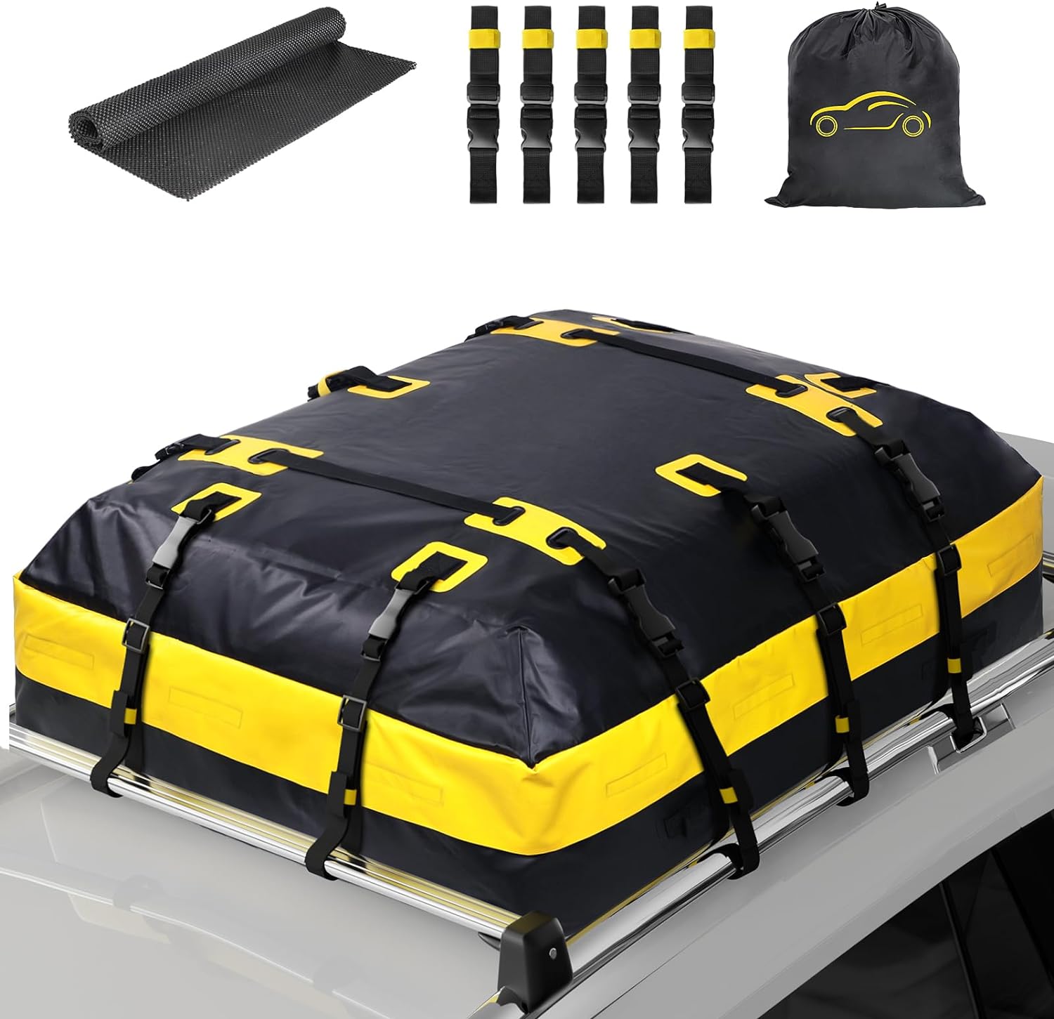 ISOPHO Car Roof Bag, Special Car Roof Luggage With Waterproof Thickened PVC, Inn...