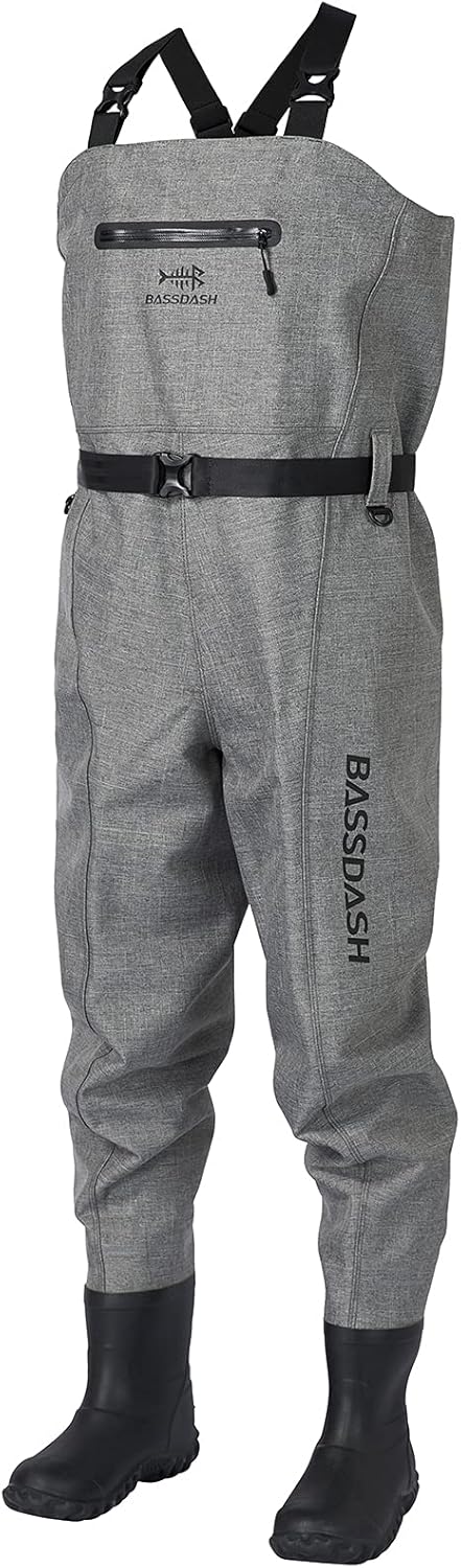 BASSDASH 3D Boot Foot Game Wader, Special Ultra High Strength Wader for Fishing...
