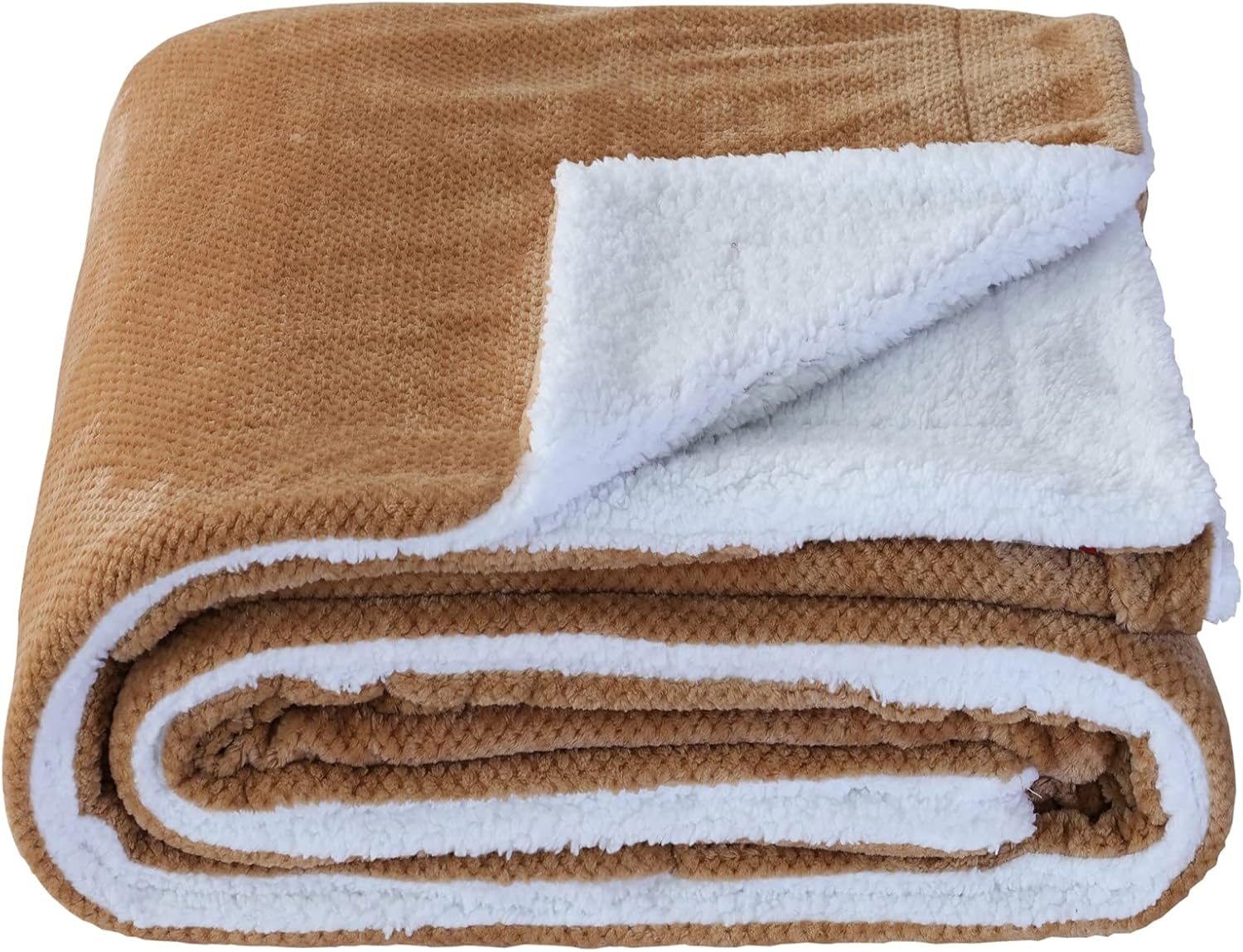 SOCHOW Waffle Sherpa Fleece Throw Blanket, Special Super Soft Fuzzy Warm Blanket...