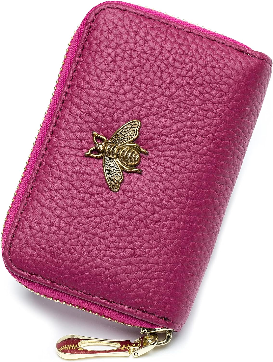 imeetu RFID Credit Card Holder, Small Leather Zipper Card Case Wallet for Women...