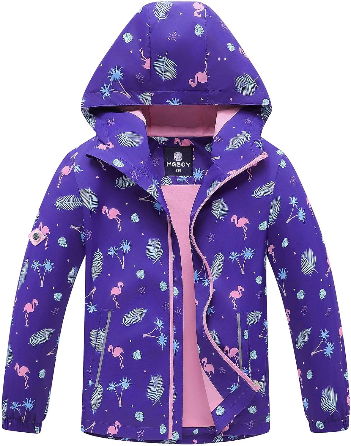 MGEOY Girls Rain Jacket, Special Lightweight Waterproof Hooded Raincoat, Innovat...