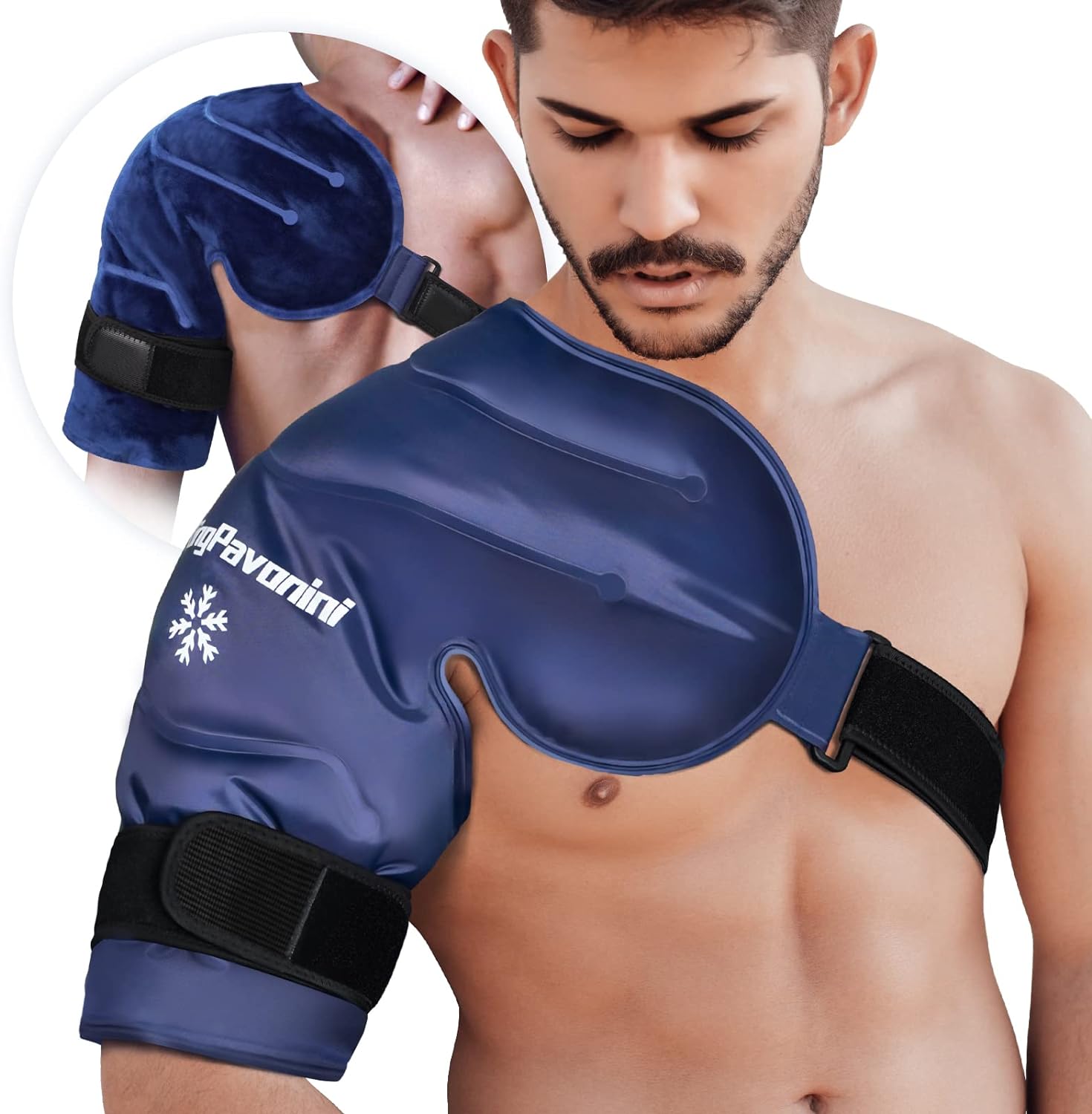 XL Shoulder Ice Pack Rotator Cuff Cold Therapy, Special Reusable Gel Ice Pack fo...