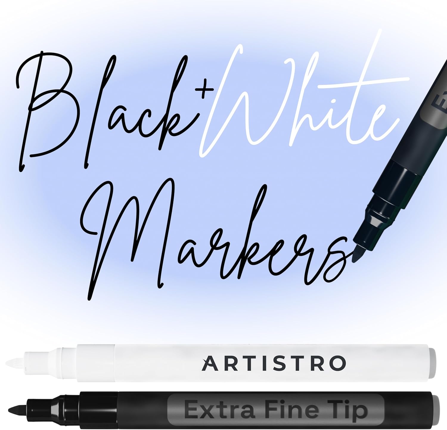 ARTISTRO 2 Acrylic Paint Pens, Special Fabric Marker Paint Markers for Rock Pain...