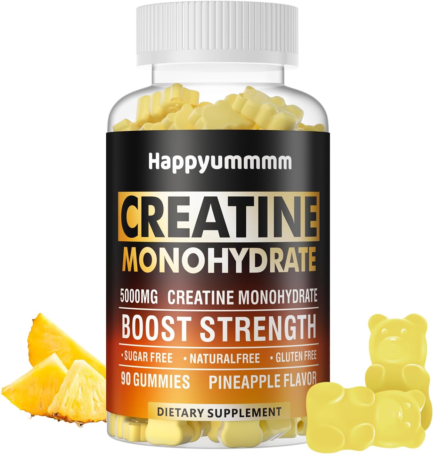 Creatine Monohydrate Gummies, High-Quality Creatine Supplement, 5000mg Creatine...