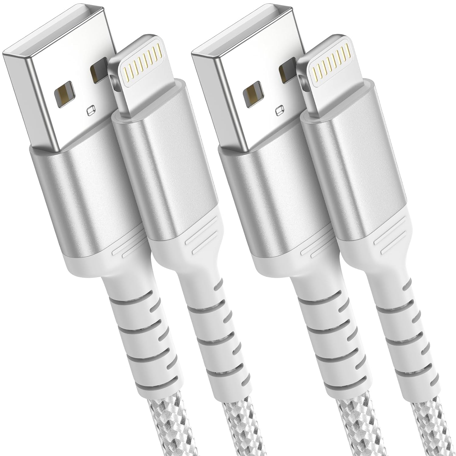 ULIFTUS iPhone Charger Cable 1M 2Pack, Nylon iPhone Charging Cable USB Lightning...