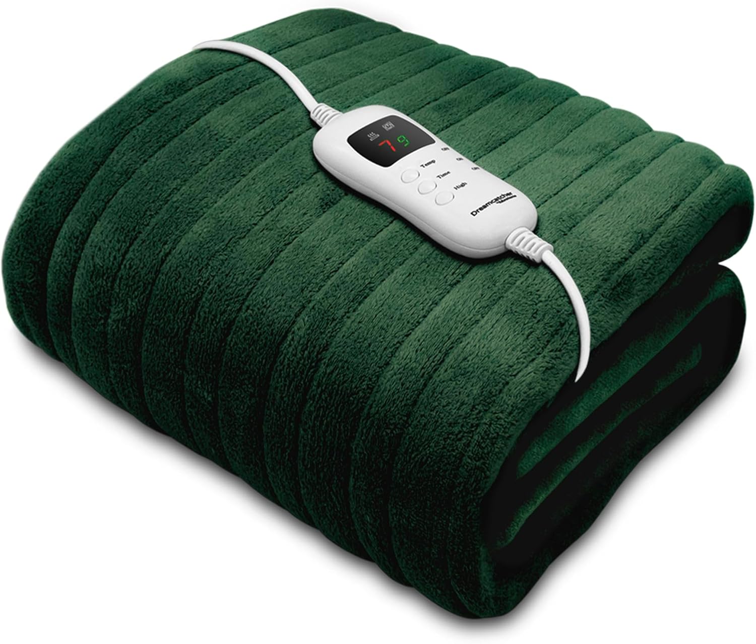 Dreamcatcher Green Heated Throw Blanket, Special Soft Micro Fleece Electric Blan...