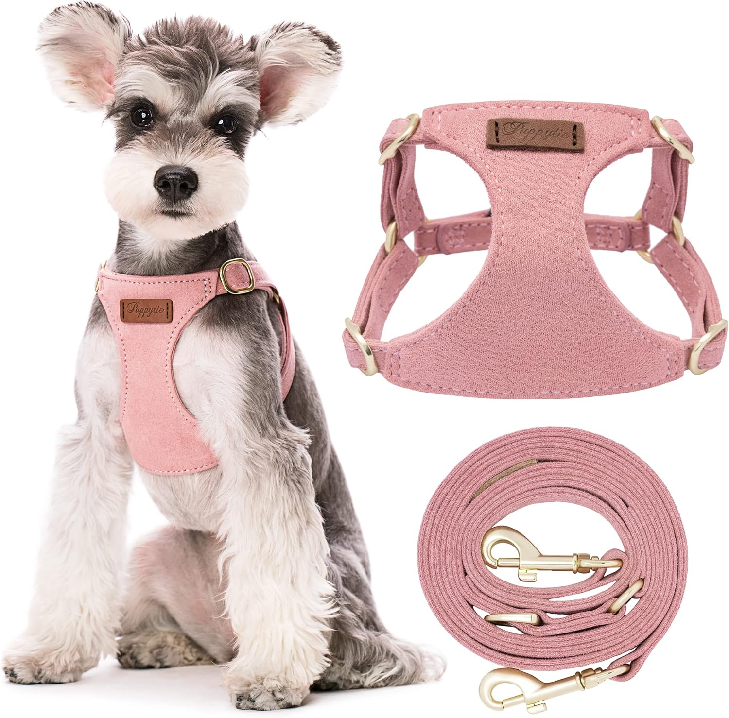 Puppytie No Pull Small Dog Harness with Multifunction Dog Leash,Lightweight Soft...