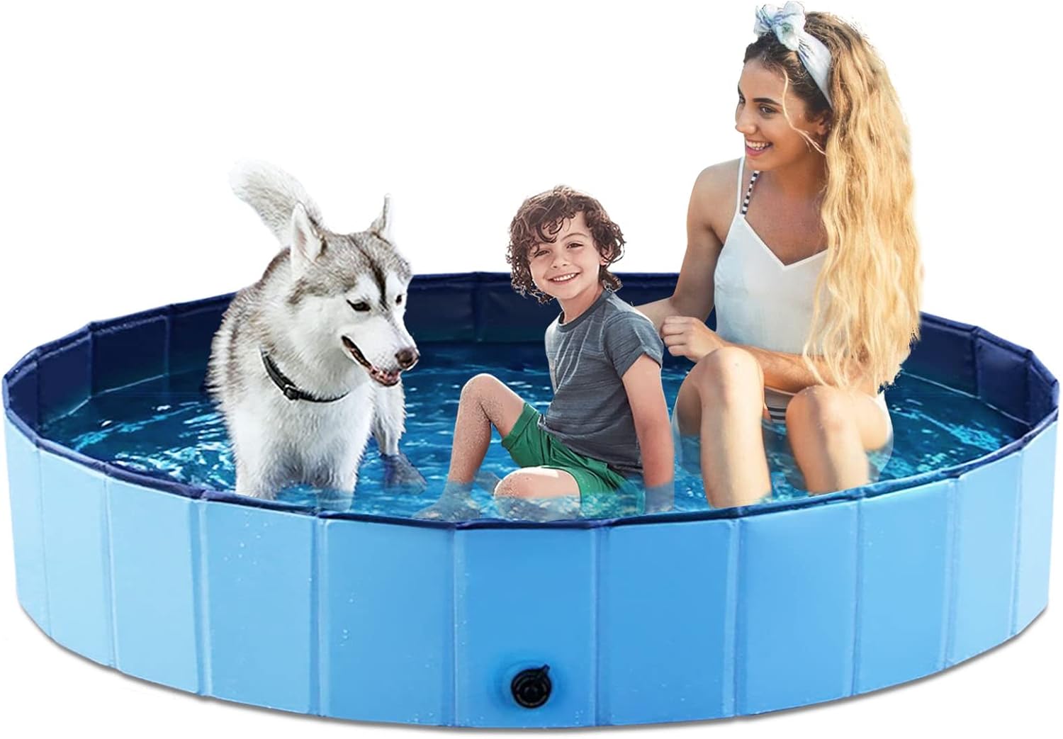 Jasonwell Foldable Dog Pet Bath Pool Collapsible Dog Pet Pool Bathing Tub Kiddie...