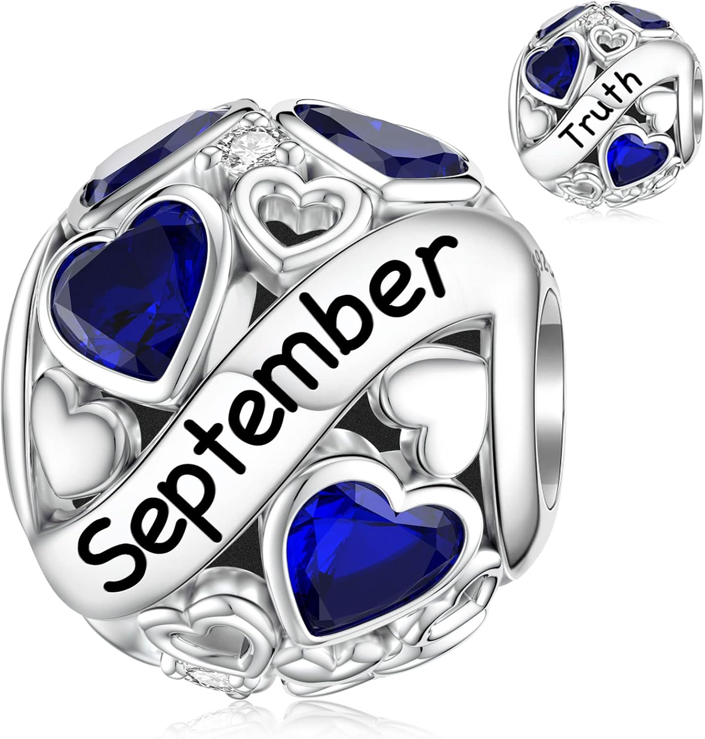 SEVENWELL Birthstone Charms, Affordable 925 Sterling Silver Charm, Special Birth...