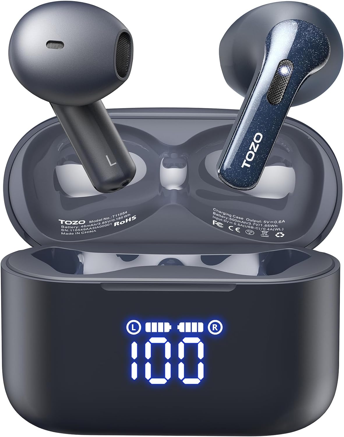 TOZO T21 Wireless Earbuds, 5.3 Bluetooth Headphone...