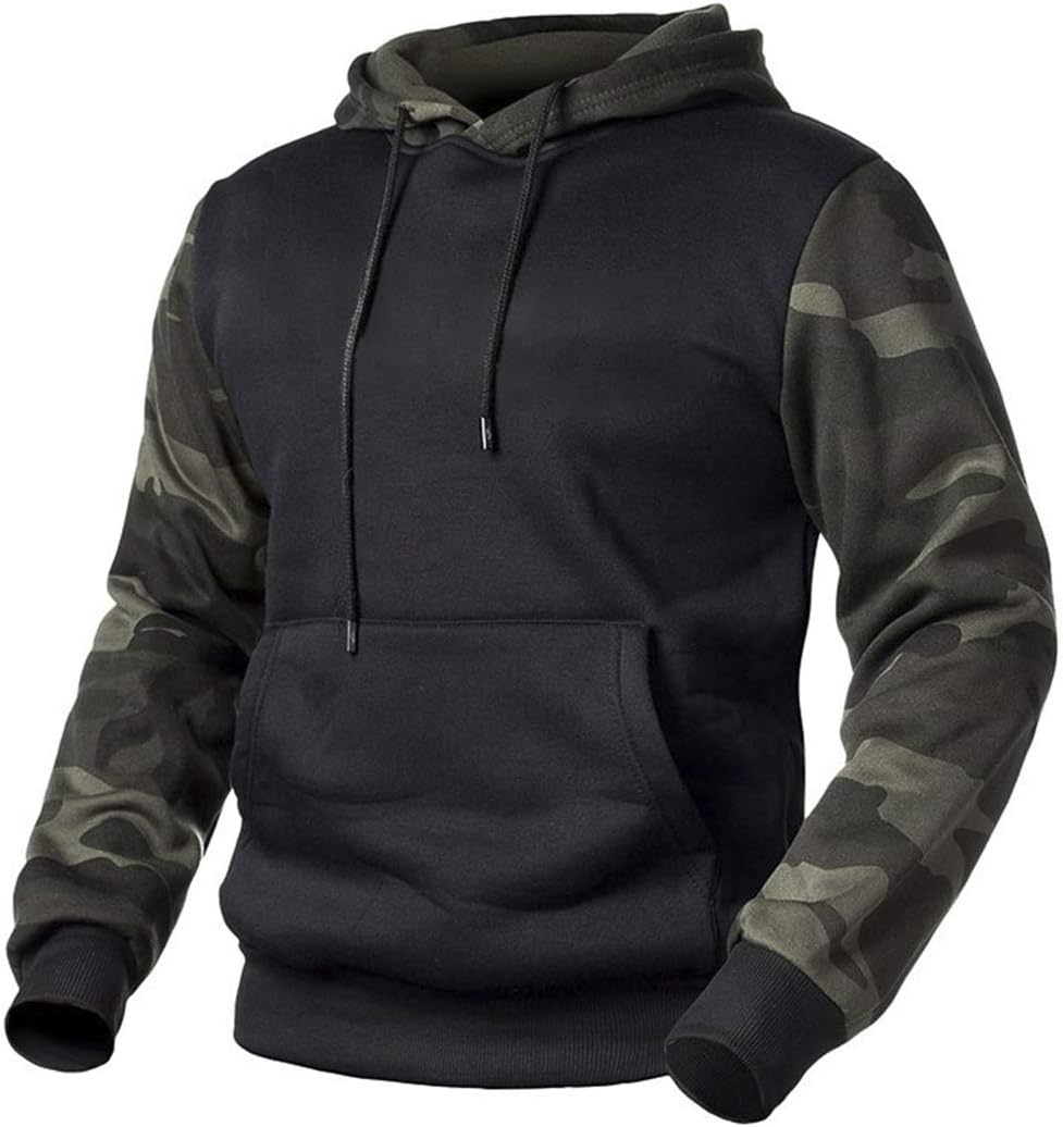 MANLUODANNI Men's Pullover Fleece Sweatshirt, Special Camouflage Hoodies XXL, Hi...