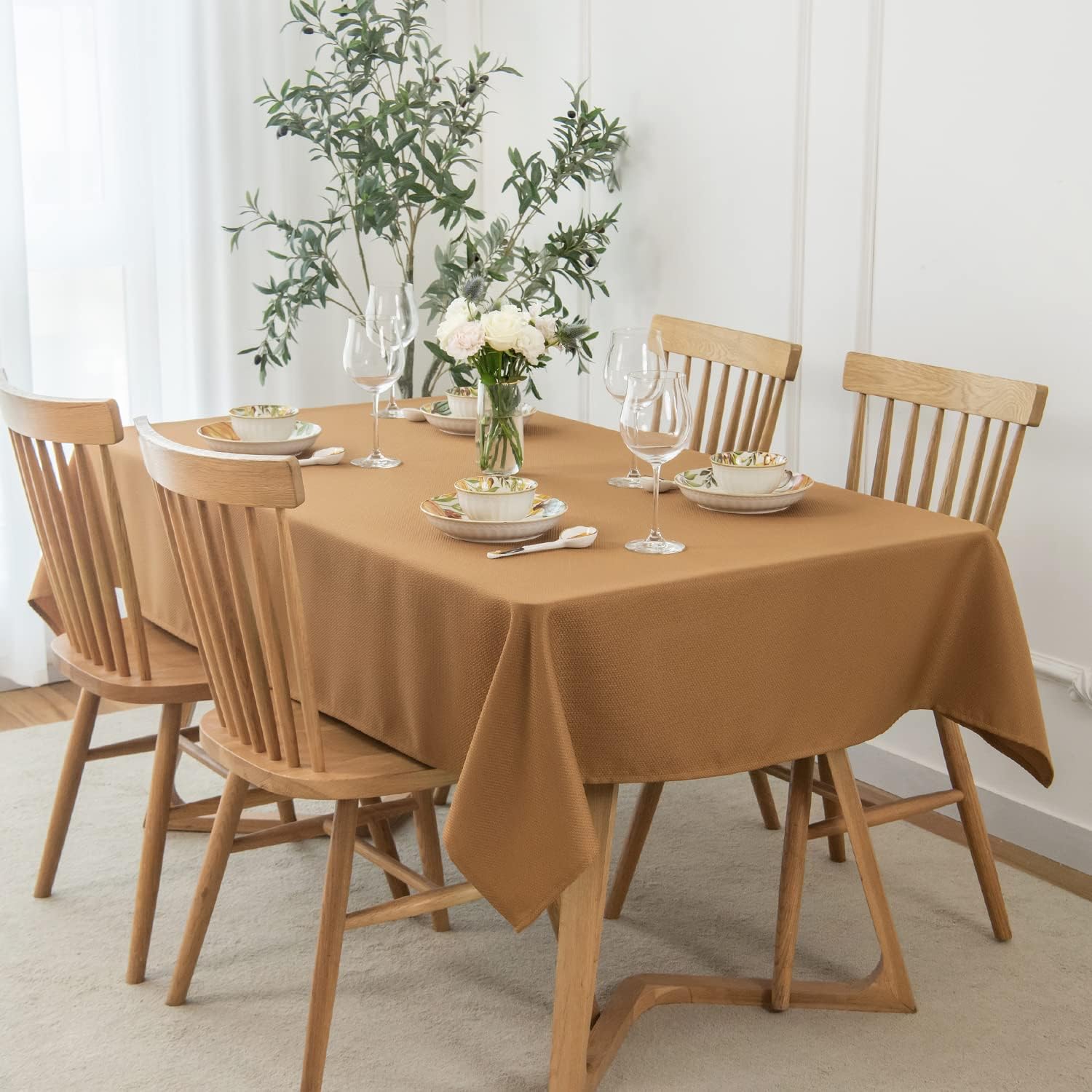 maxmill Fall Tablecloth, Special Waterproof Tablecloth for Dining Room, Innovati...