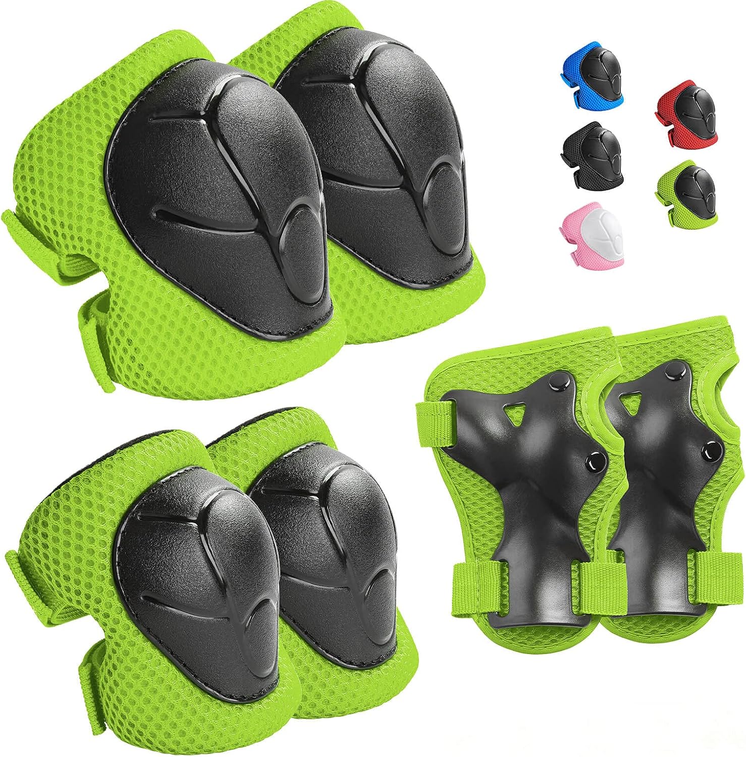 Kids Protective Gear Set Knee Pads for Kids 3-14 Years Toddler Knee and Elbow Pa...