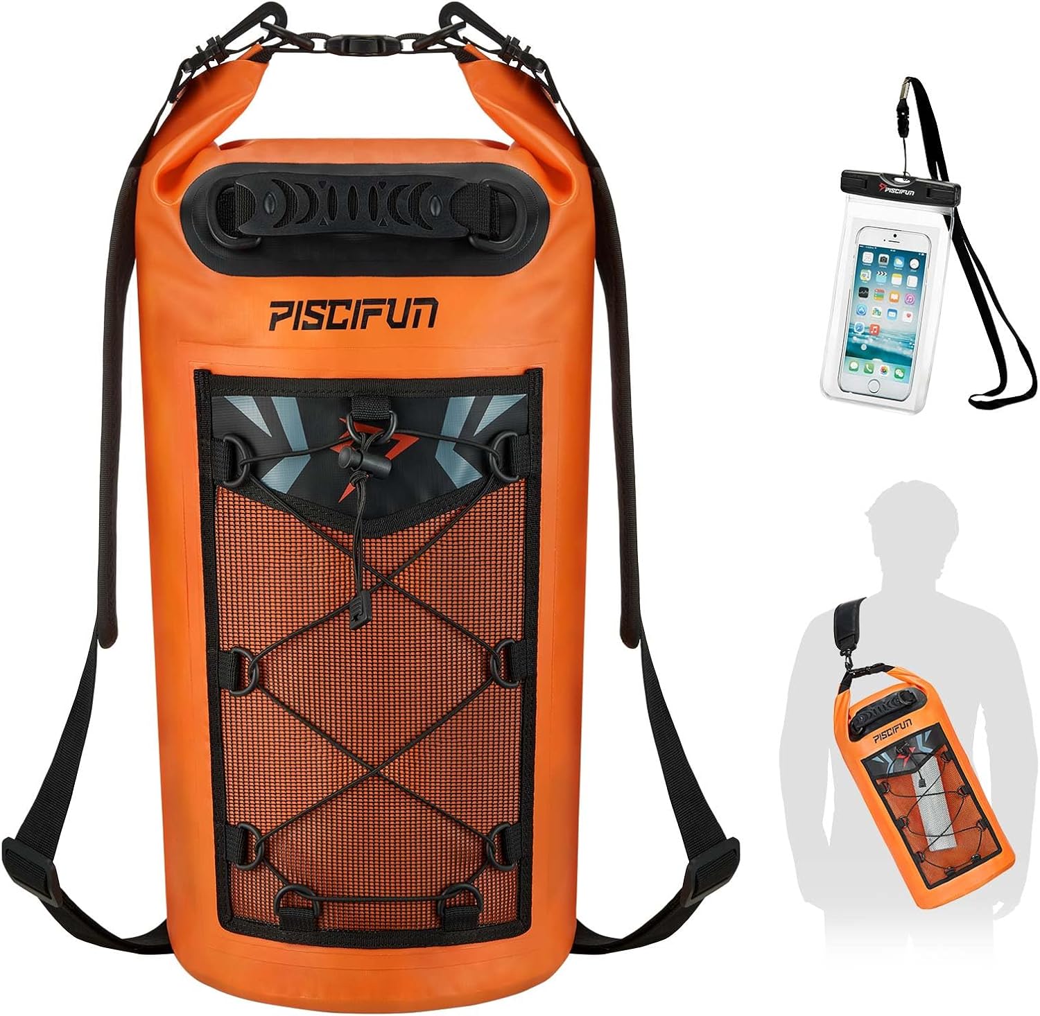 Piscifun Dry Bag, Special Waterproof Floating Backpack with 5L/10L/20L/30L/40L C...