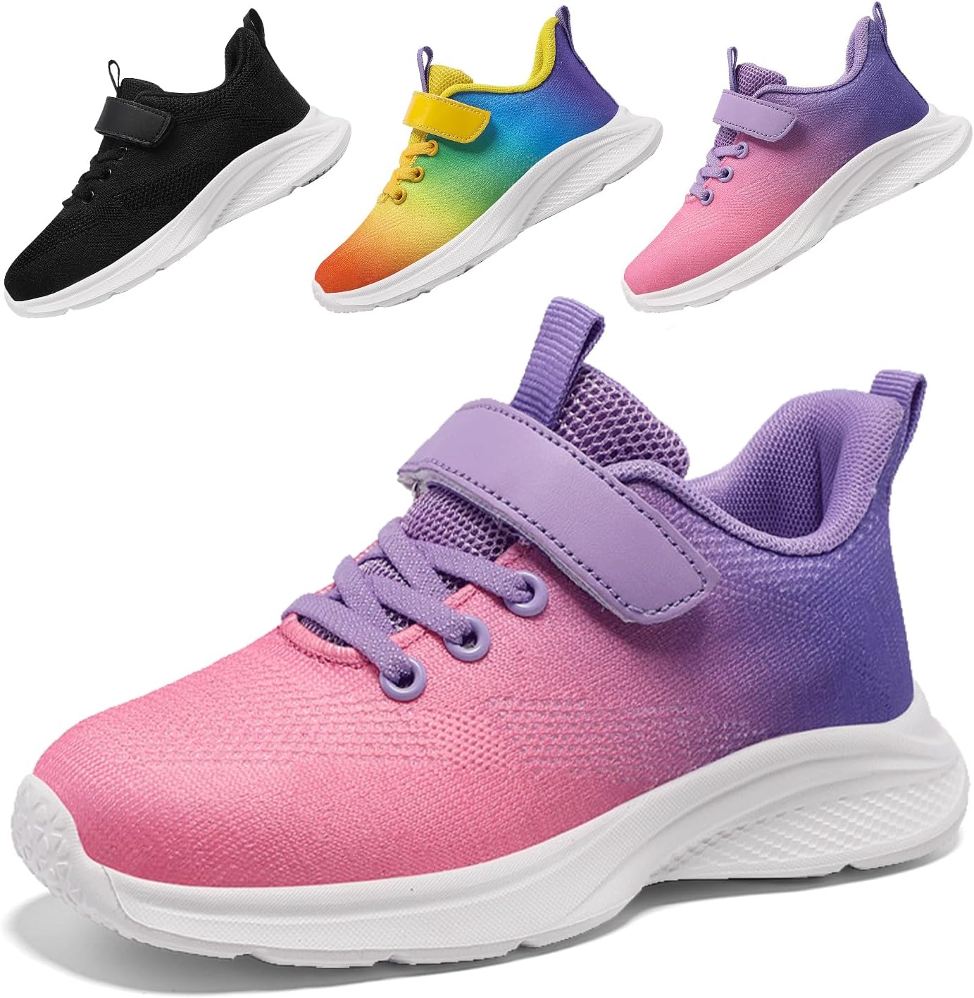 DRECAGE Boys Girls Trainers Kids Shoes Toddler Tennis Running Shoes Breathable L...