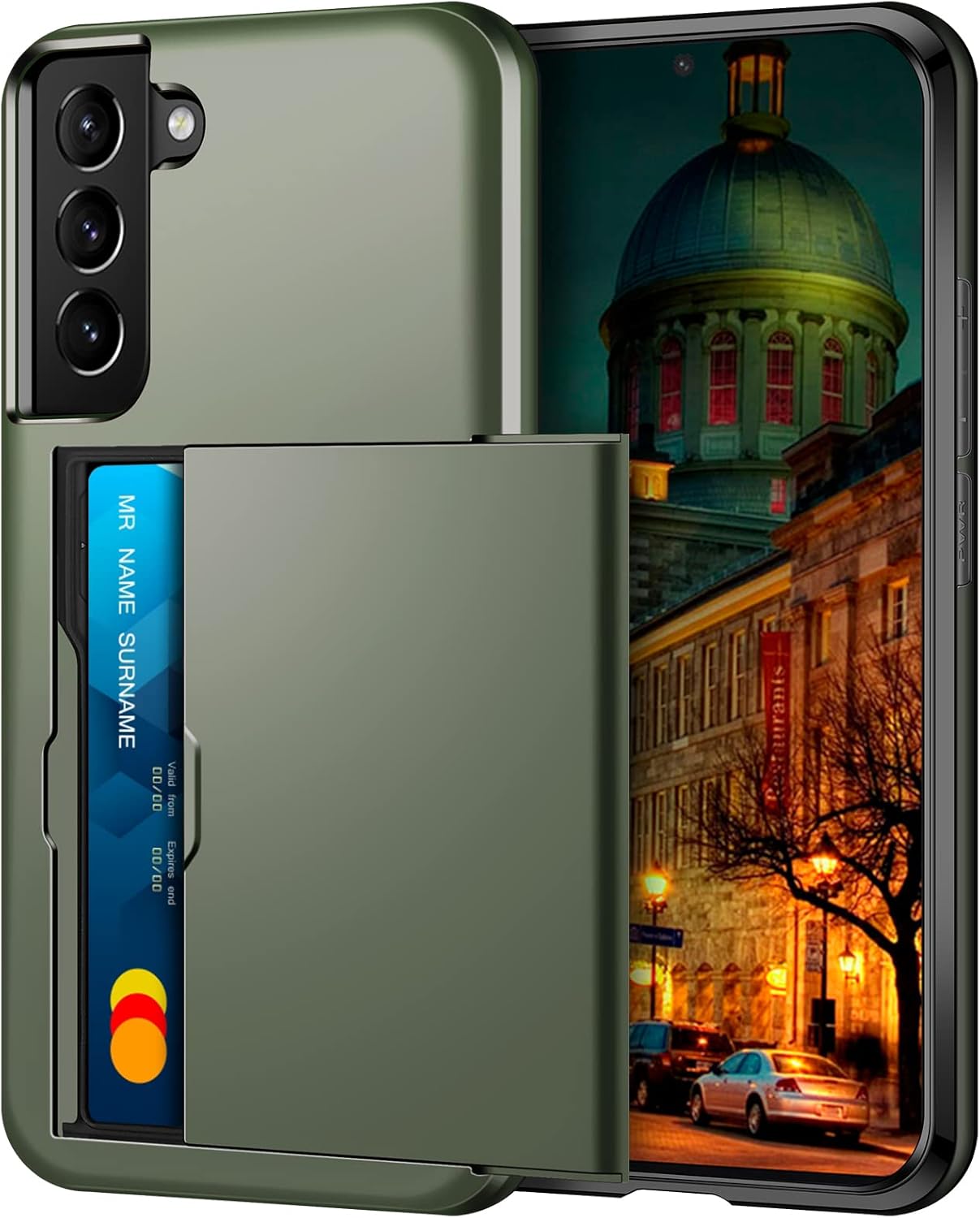 Coolden for Samsung S22 Case, Special Wallet Case Armor, Innovative Shockproof P...