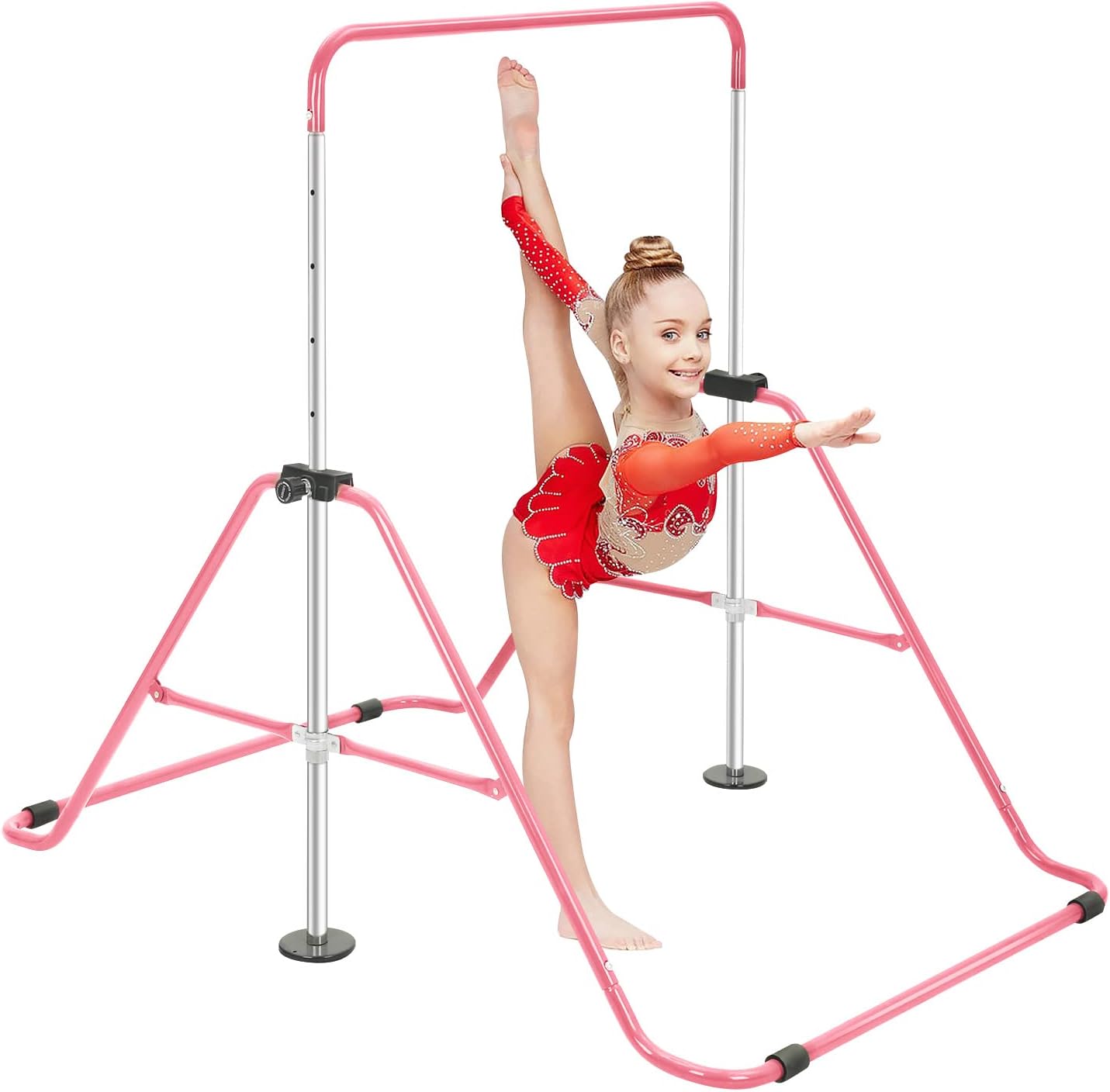 Trintion Gymnastics Bar Kids Folding Horizontal Bar Gymnastic Training Equipment...
