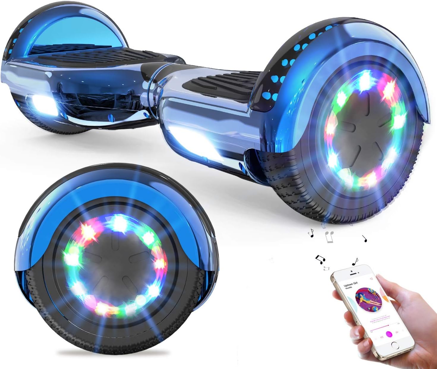 GeekMe Hoverboards for kids 6.5 Inch, Quality hoverboards with Bluetooth Speaker...