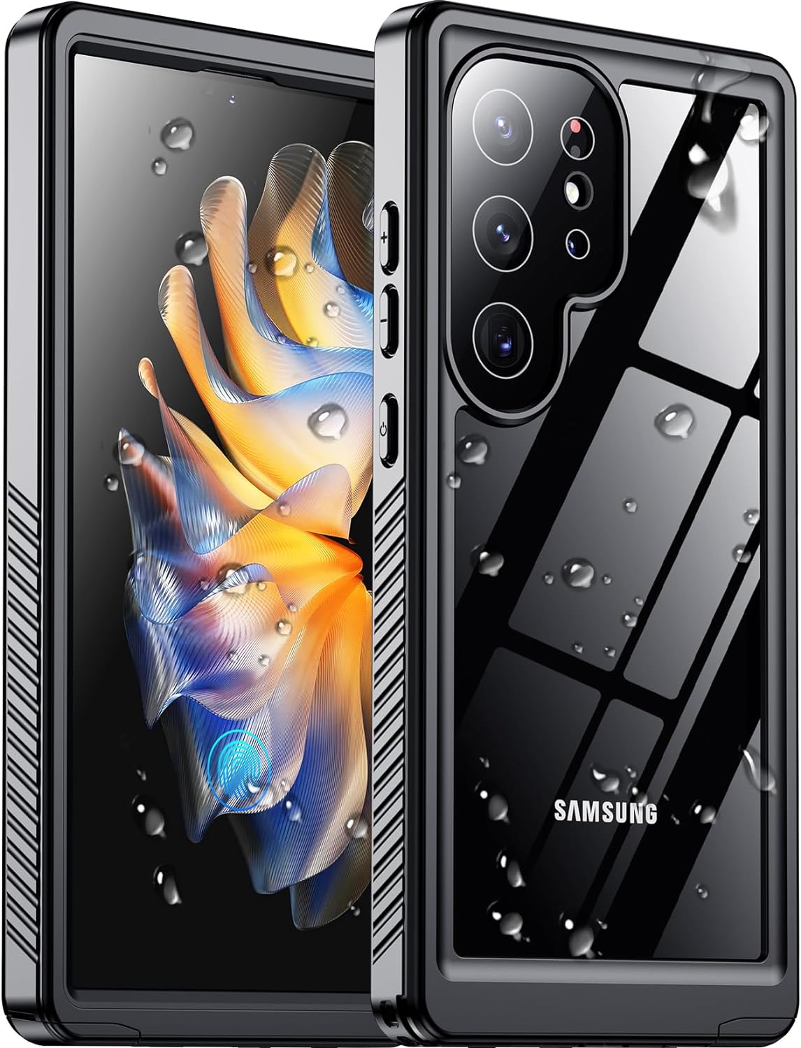 Temdan for Samsung Galaxy S24 Ultra Case,Waterproof Built-in Lens & Screen Prote...