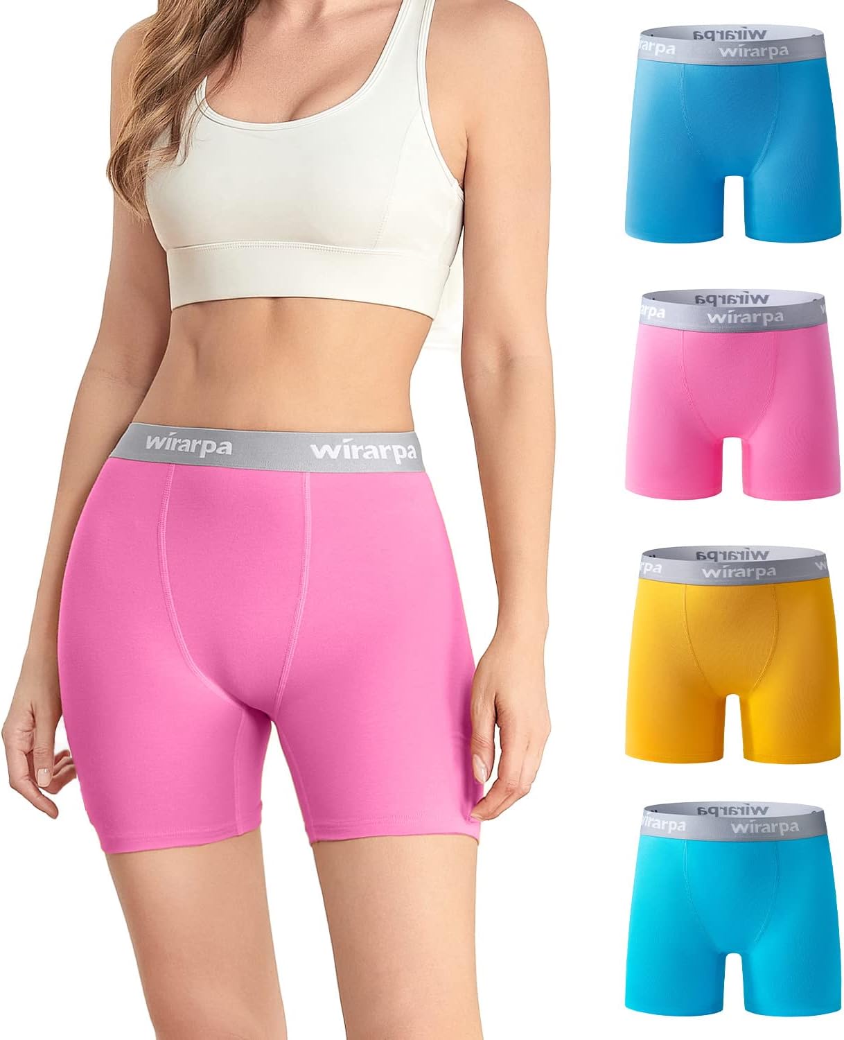 wirarpa Women's Boxer Briefs, Special Anti Chafing Boyshort Panties, Innovative...