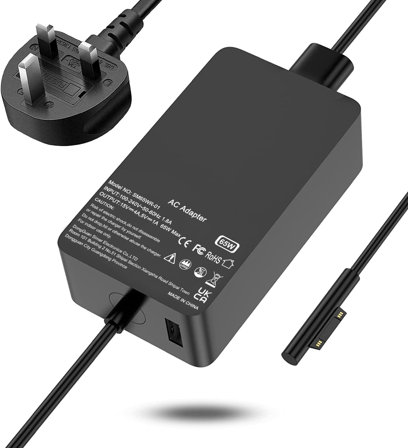 Surface Pro Charger, 65W Microsoft Surface Pro Cha...