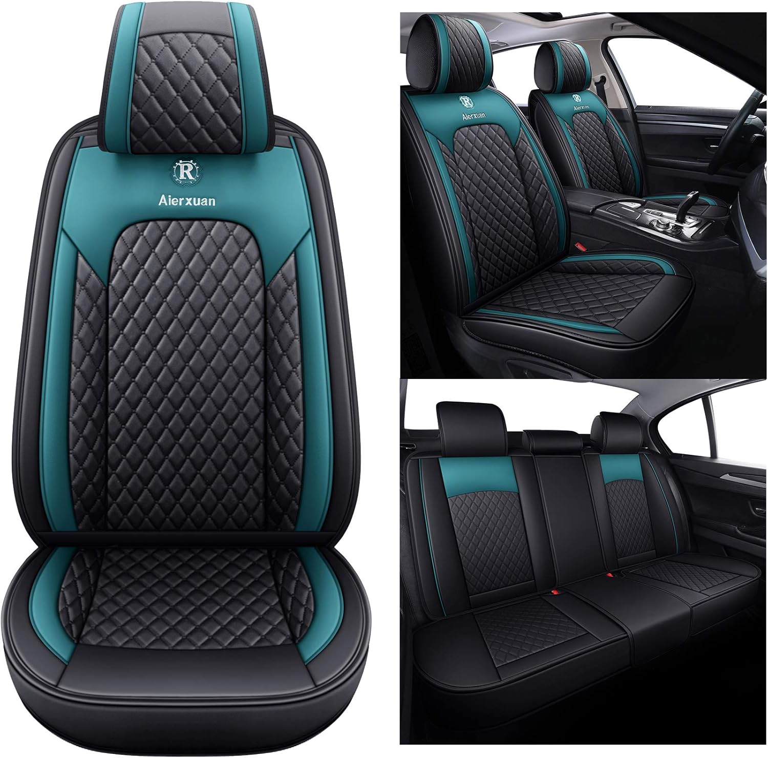 High-Quality Aierxuan Car Seat Covers Full Set, Special Leather Waterproof Seat...