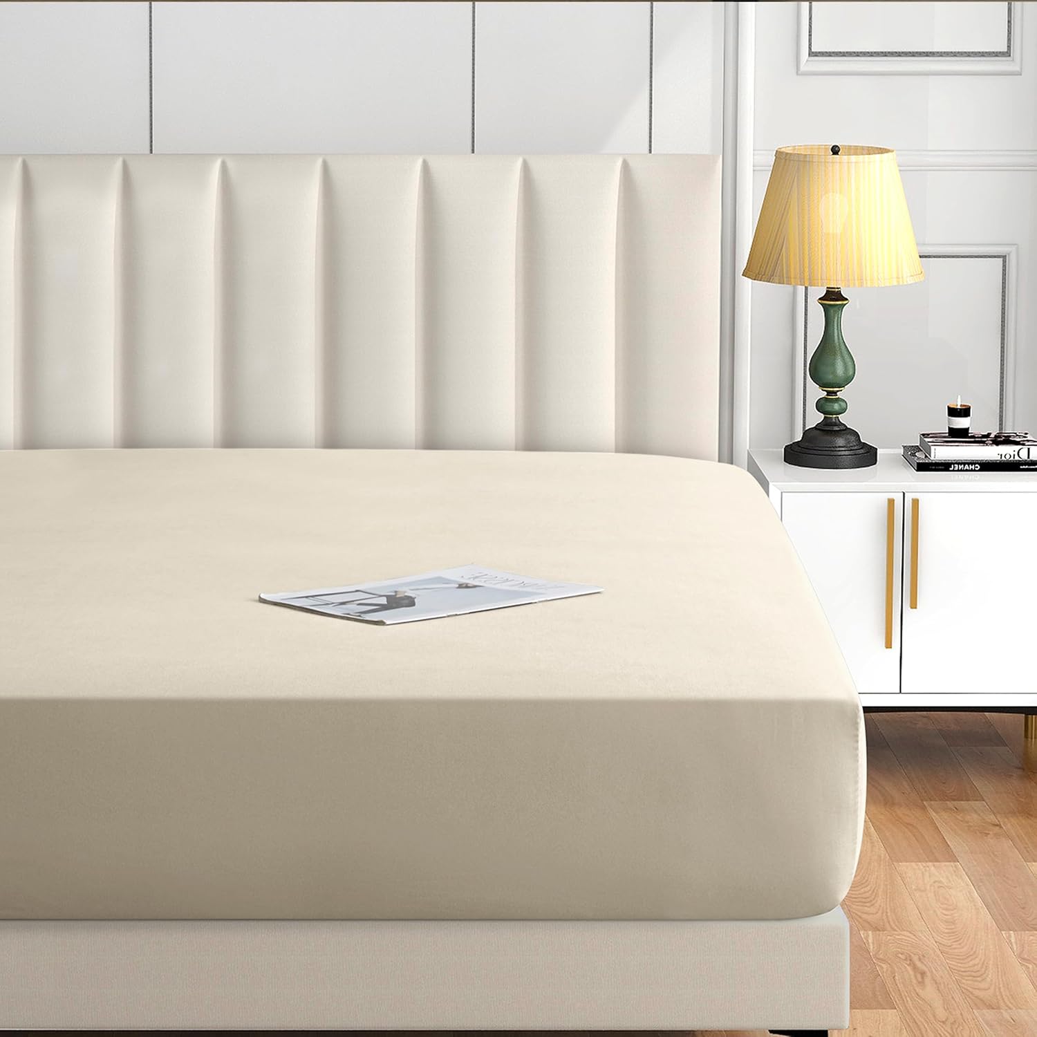 Imperial Rooms Brushed Microfibre Double Fitted Sheet 25 CM Easy Care Soft Bed S...