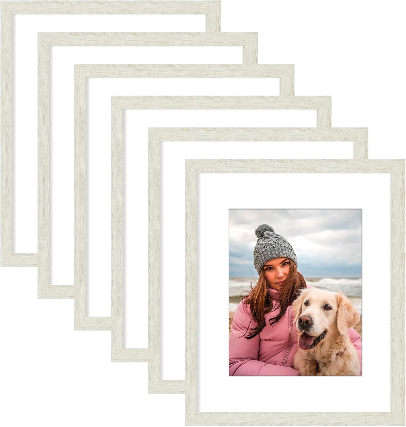 AUEAR 16x20 Picture Frames Set of 6, with Mat for...