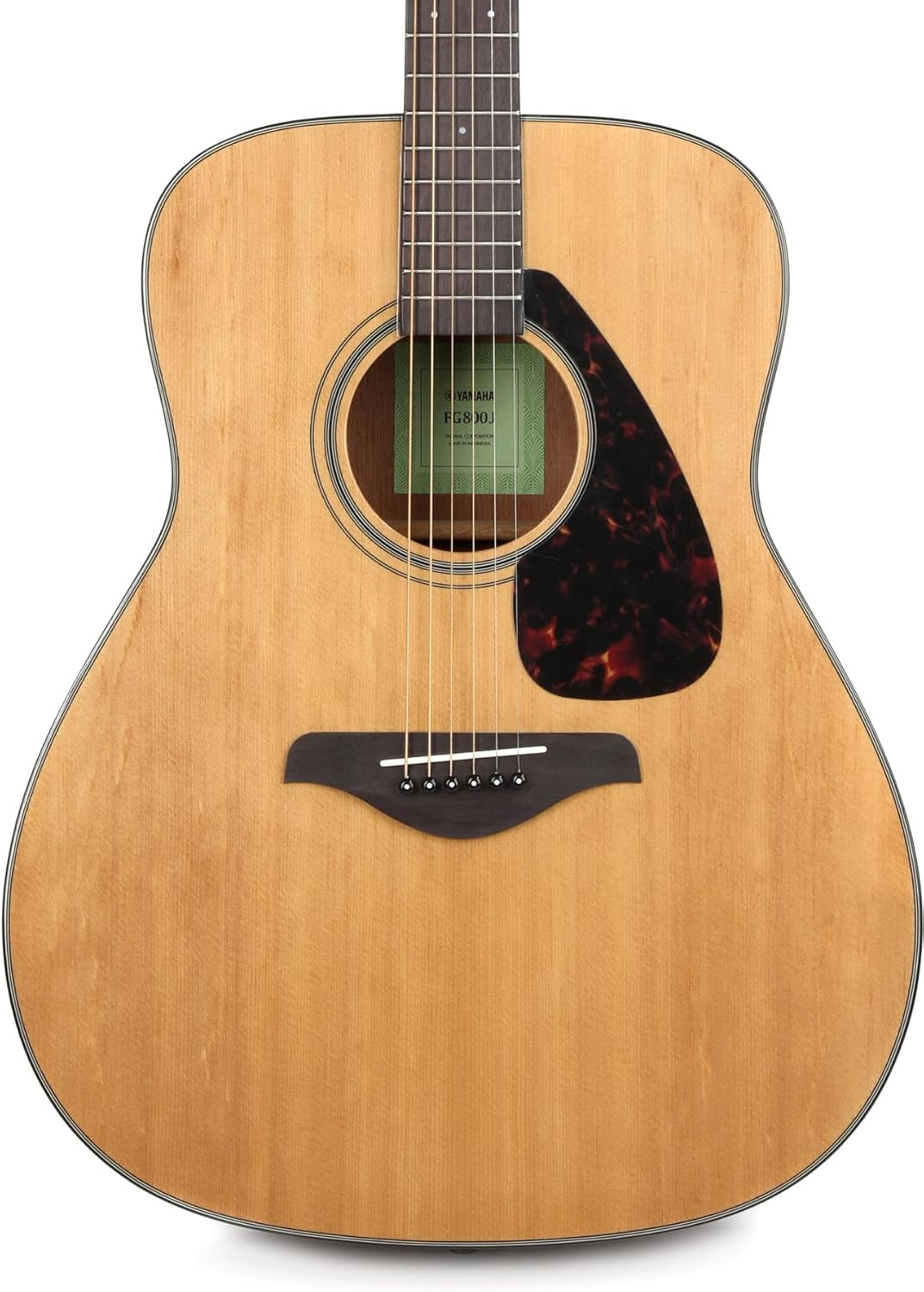 YAMAHA 6 String Acoustic Guitar, Right, Natural, Dreadnought (FG800J NT) Acousti...