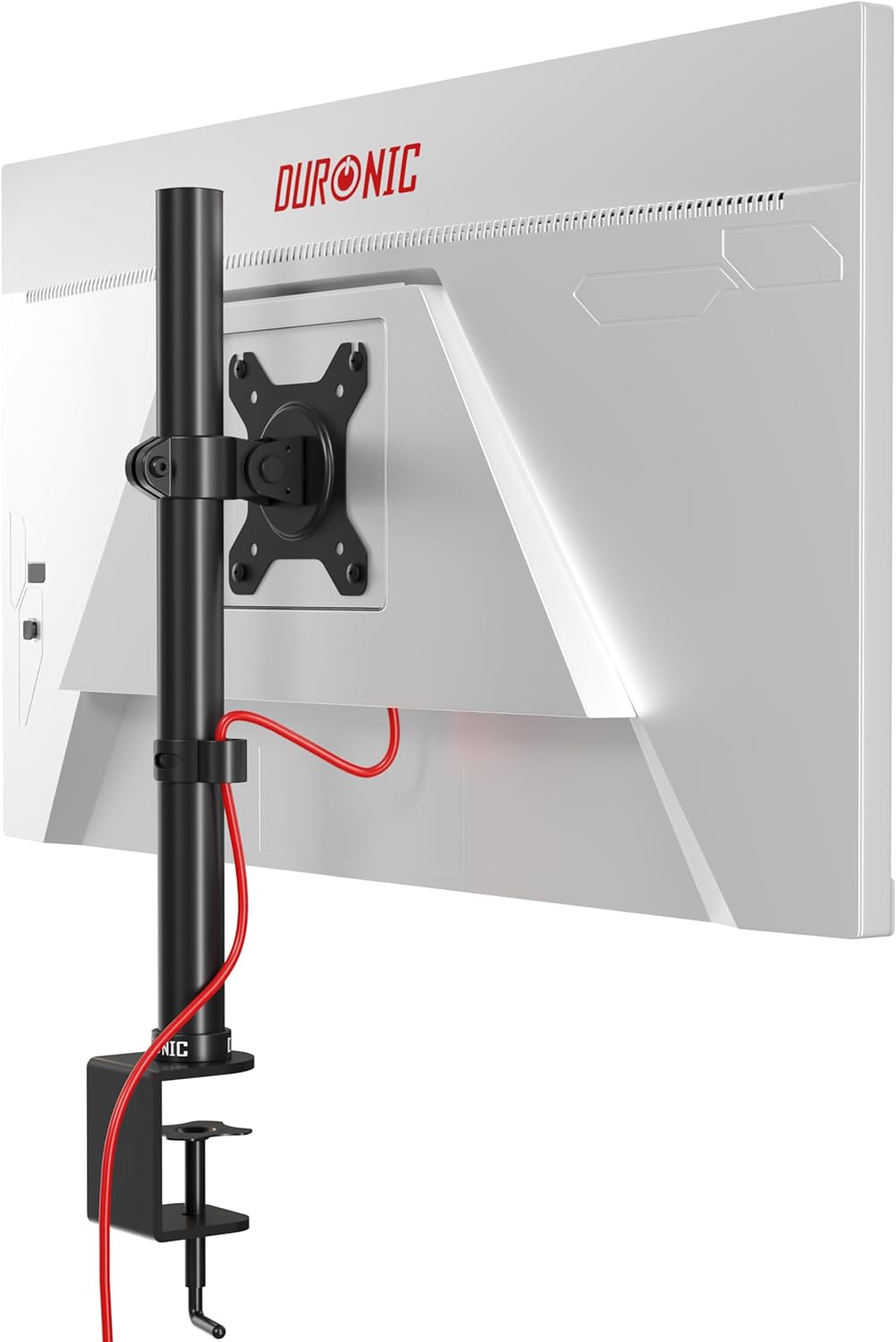 Duronic DM151X1, Special Single Monitor Arm, Unique Height Adjustable Monitor St...