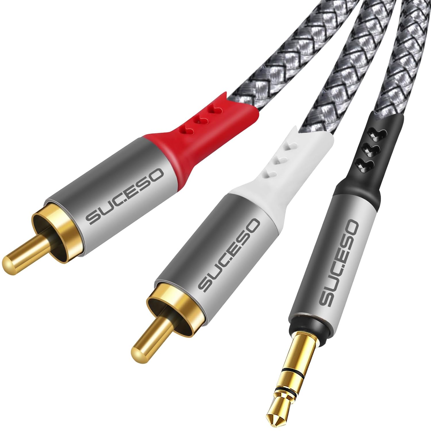 SUCESO RCA to 3.5mm Male Cable, High-Quality Phono to 3.5mm Jack Cable, Special...