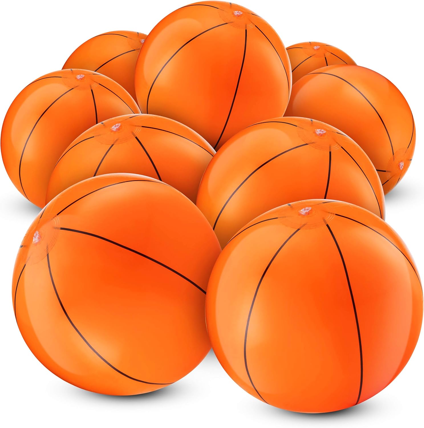 Bedwina Inflatable Basketballs, Special Beach Balls Bulk Pack of 12, Innovative...