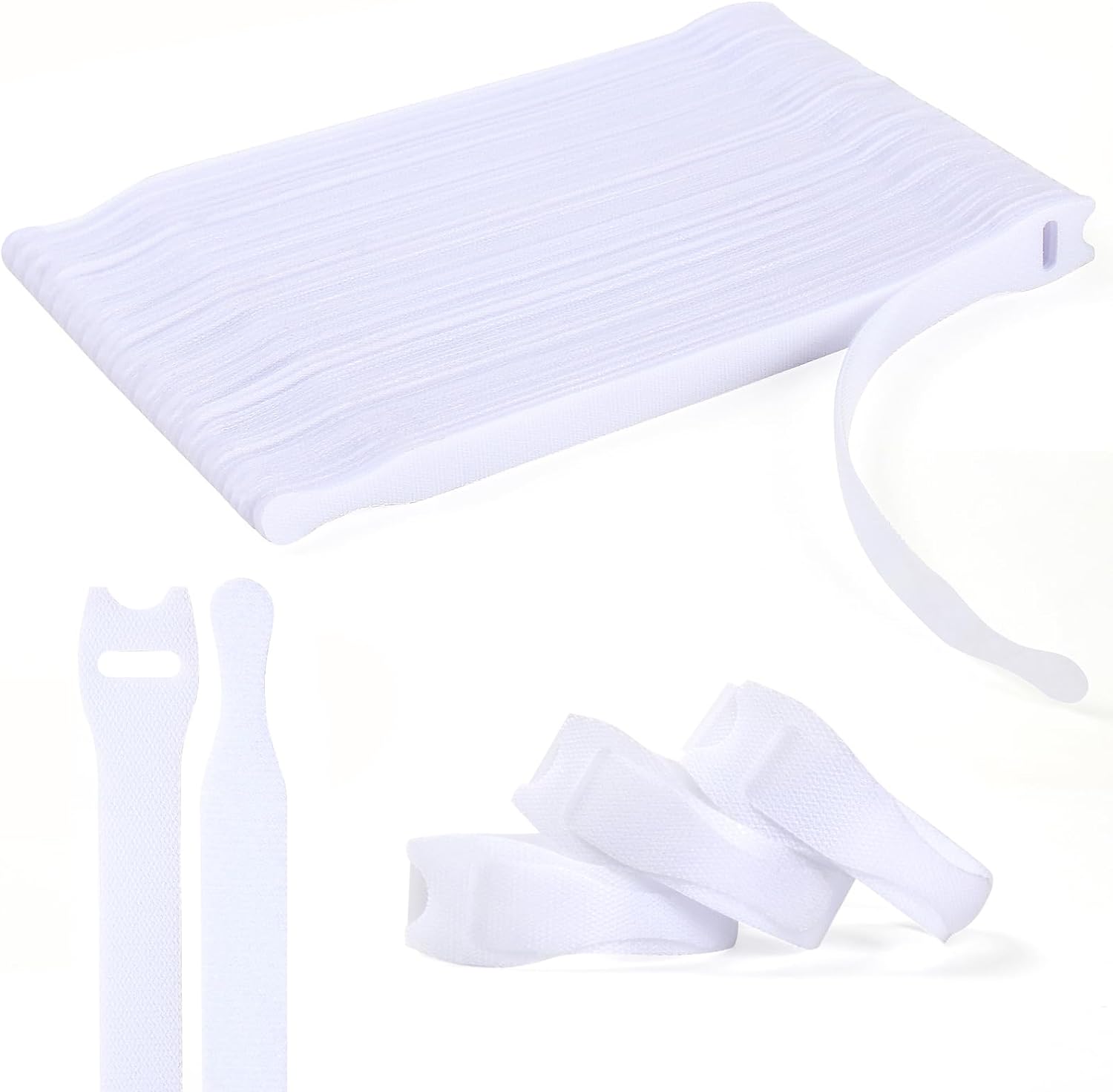OneLeaf 110PCS Reusable Cable Ties, Special Adjustable Cord Organizer Ties, Inno...