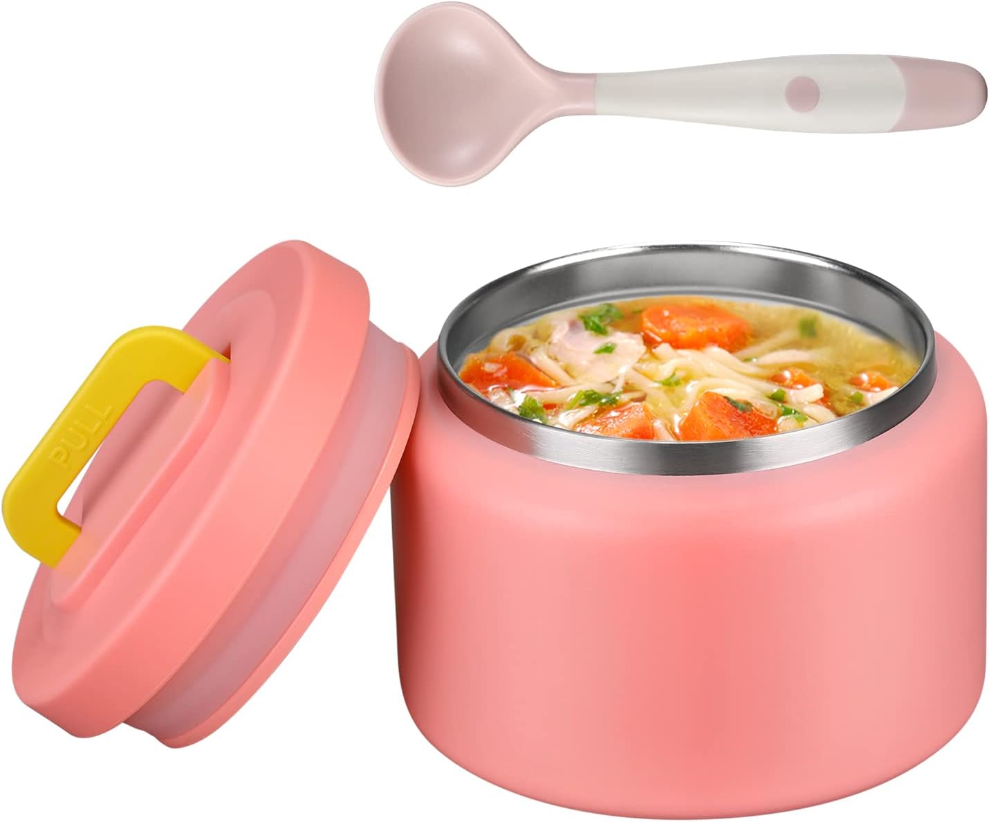 MAISON HUIS 8oz Soup Thermo Wide Mouth Vacuum Insulated Thermo Food Jar, Leak Pr...