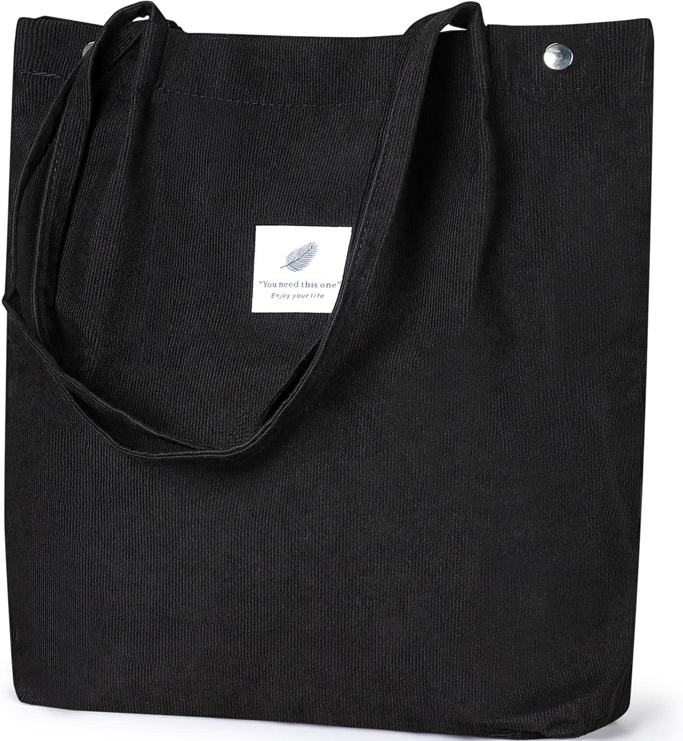 WantGor Corduroy Totes Bag Women's Shoulder Handbags Big Capacity Shopping Bag (...