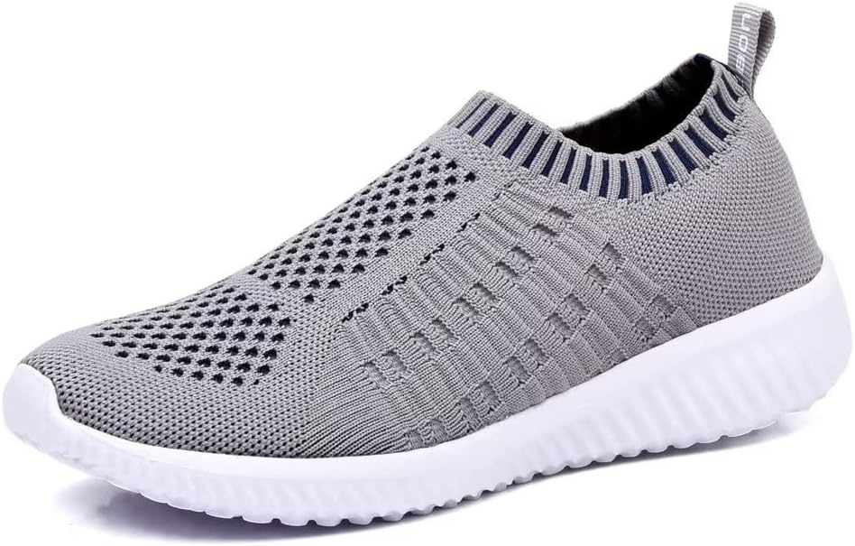 TIOSEBON Women's Athletic Walking Shoes Slip On Casual Mesh-Comfortable Tennis W...