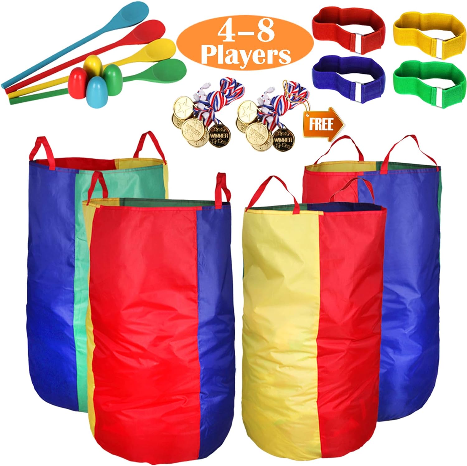 CWLAKON Outdoor Games, Special Potato Sack Race Bags for Kids Adults, Innovative...