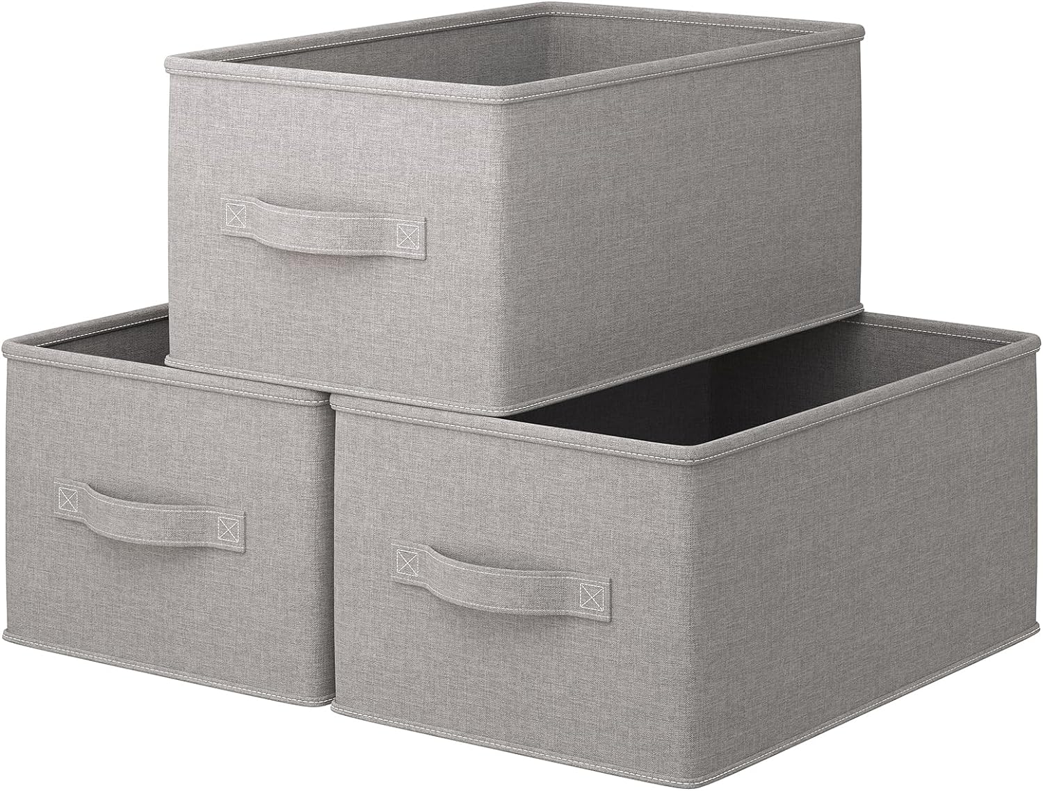 Storage Bins, Special Collapsible Storage Bins 3 Pack, Innovative Linen Fabric S...
