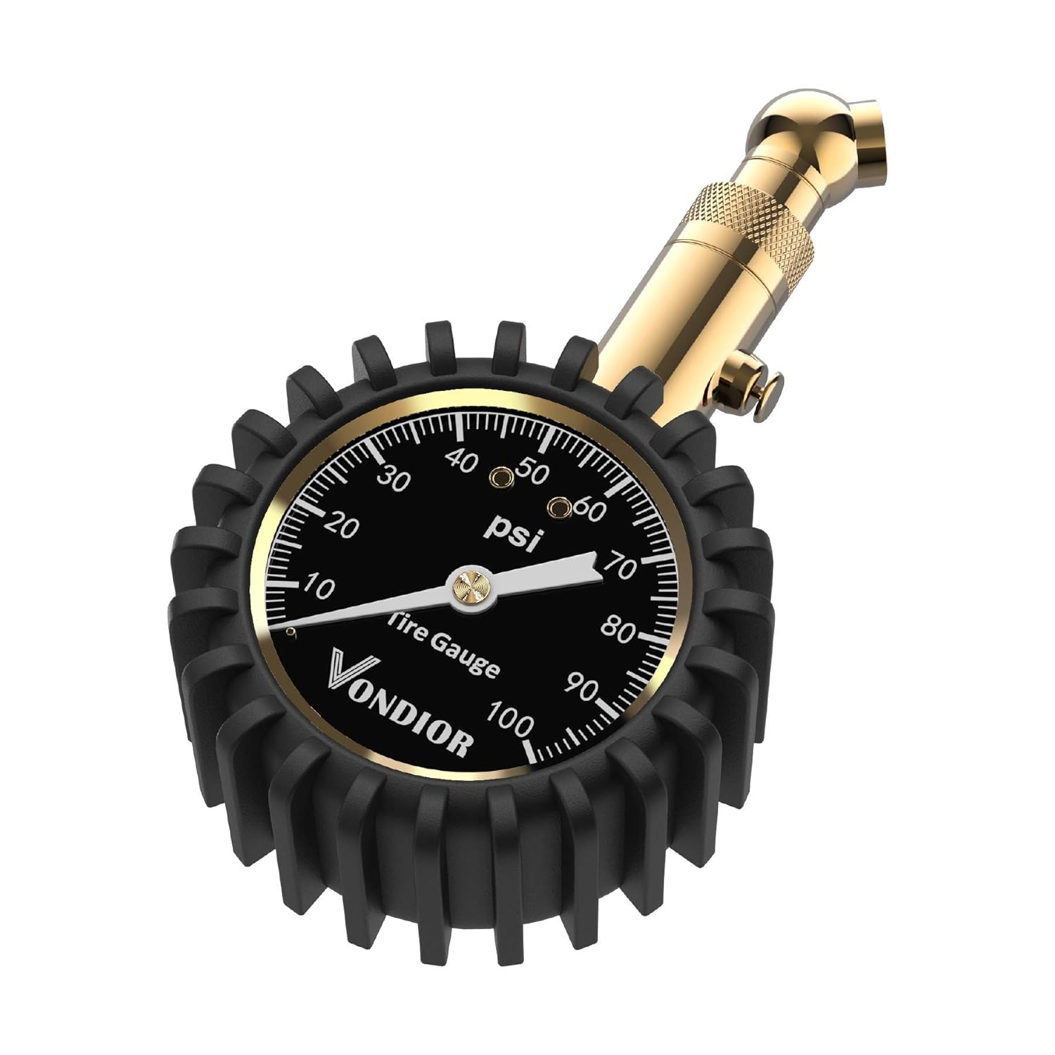 Vondior Tire Pressure Gauge (0-100 PSI) Heavy Duty, Certified ANSI Accurate with...