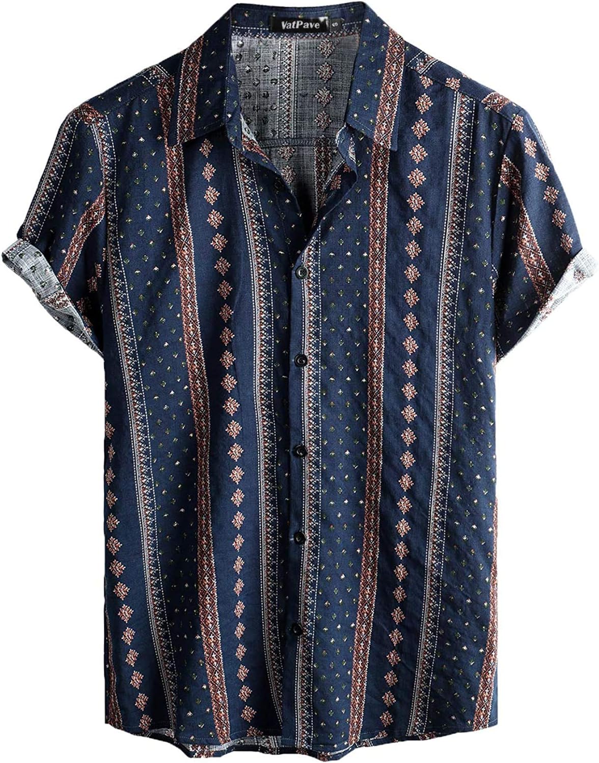 VATPAVE Mens Casual Hawaiian Shirts, Special Floral Shirts Short Sleeve for Trop...