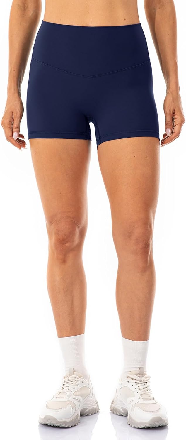 Lavento Women's All Day Soft Biker Shorts 3"/ 5"/ 7" - High Waisted Workout Gym...