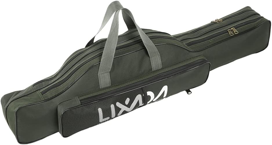 Lixada Portable Folding Fishing Rod Bag Outdoor Fishing Bag 100cm/130cm/150cm Ar...