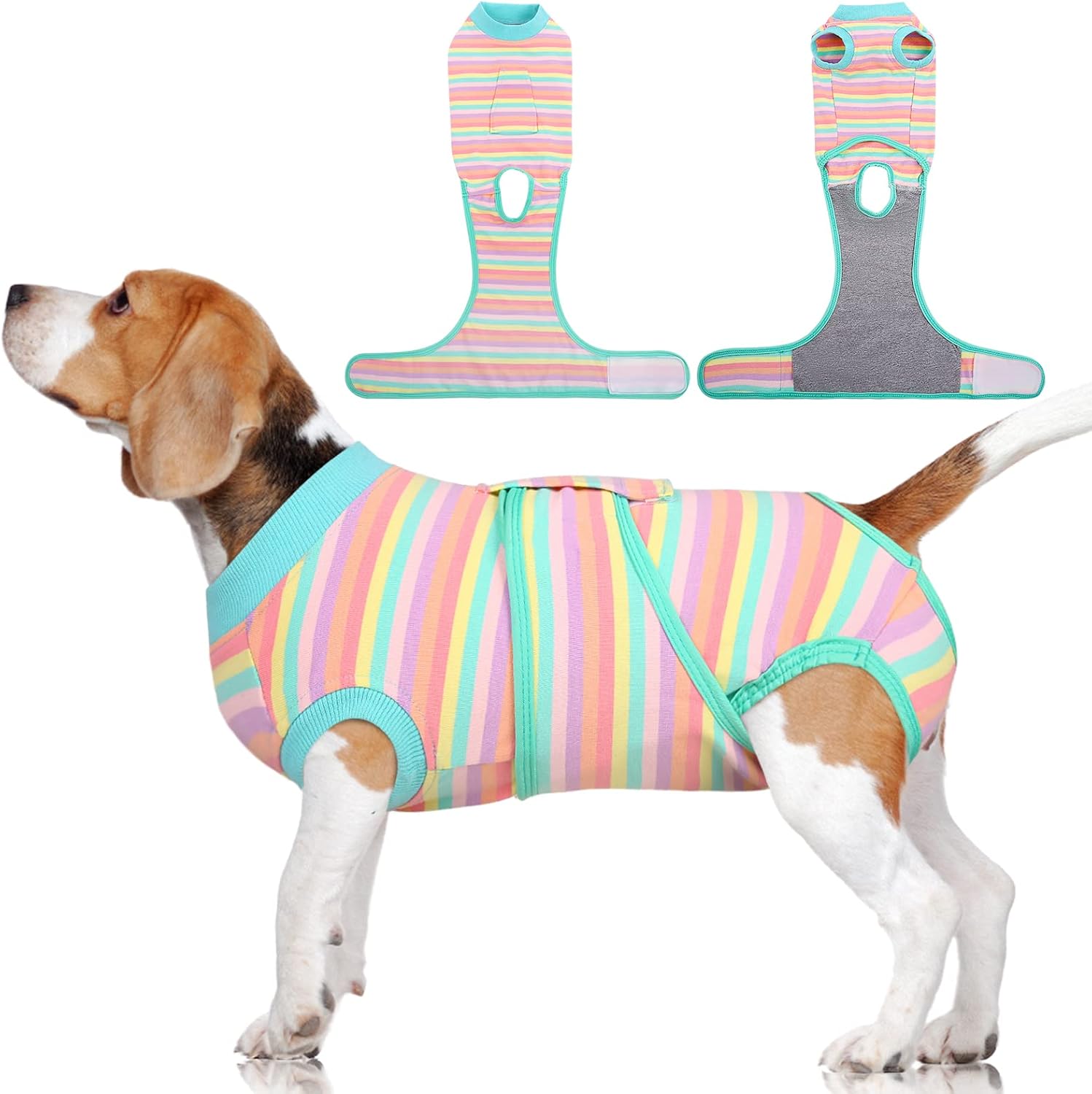 FUAMEY Recovery Suit for Dogs After Surgery,Soft Breathable Dog Bodysuit E-Colla...