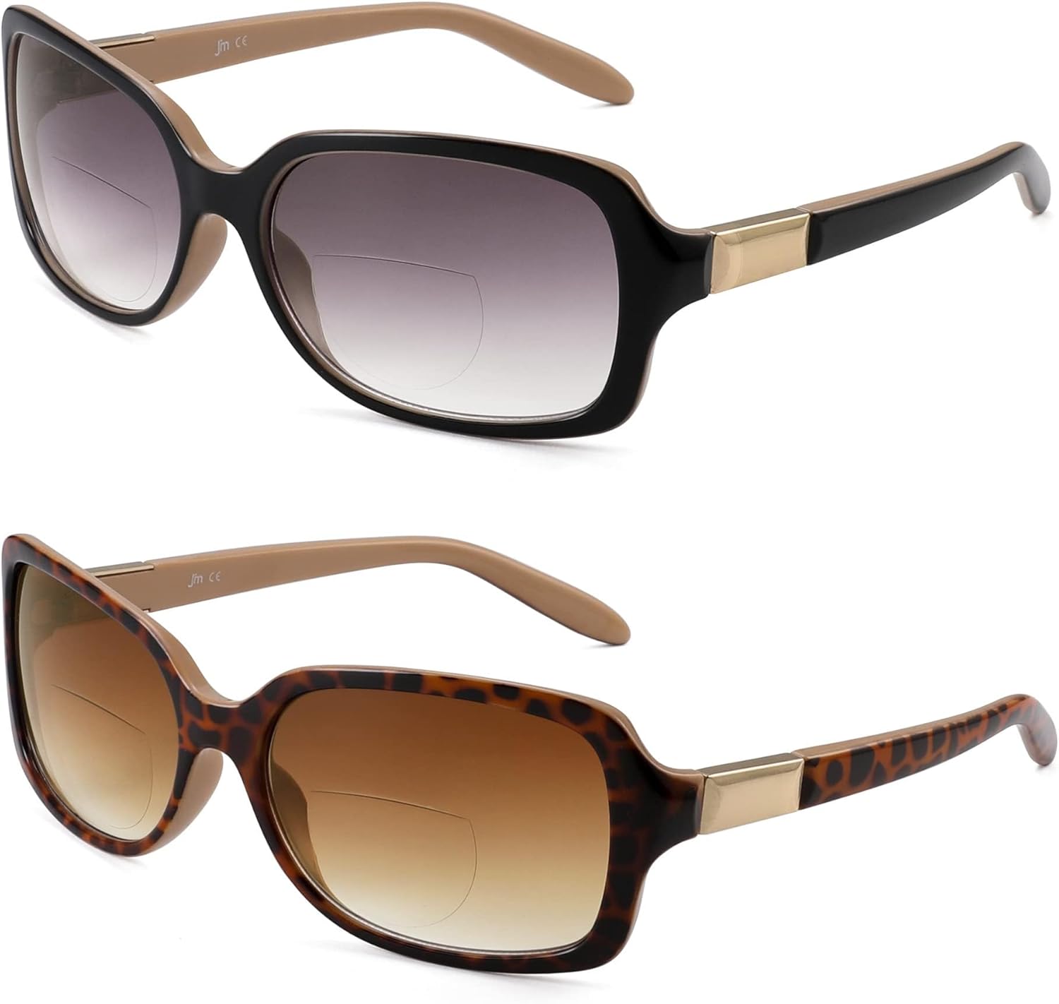 JM Classic Bifocal Reading Glasses, Special Stylish Gradient Readers for Women,...