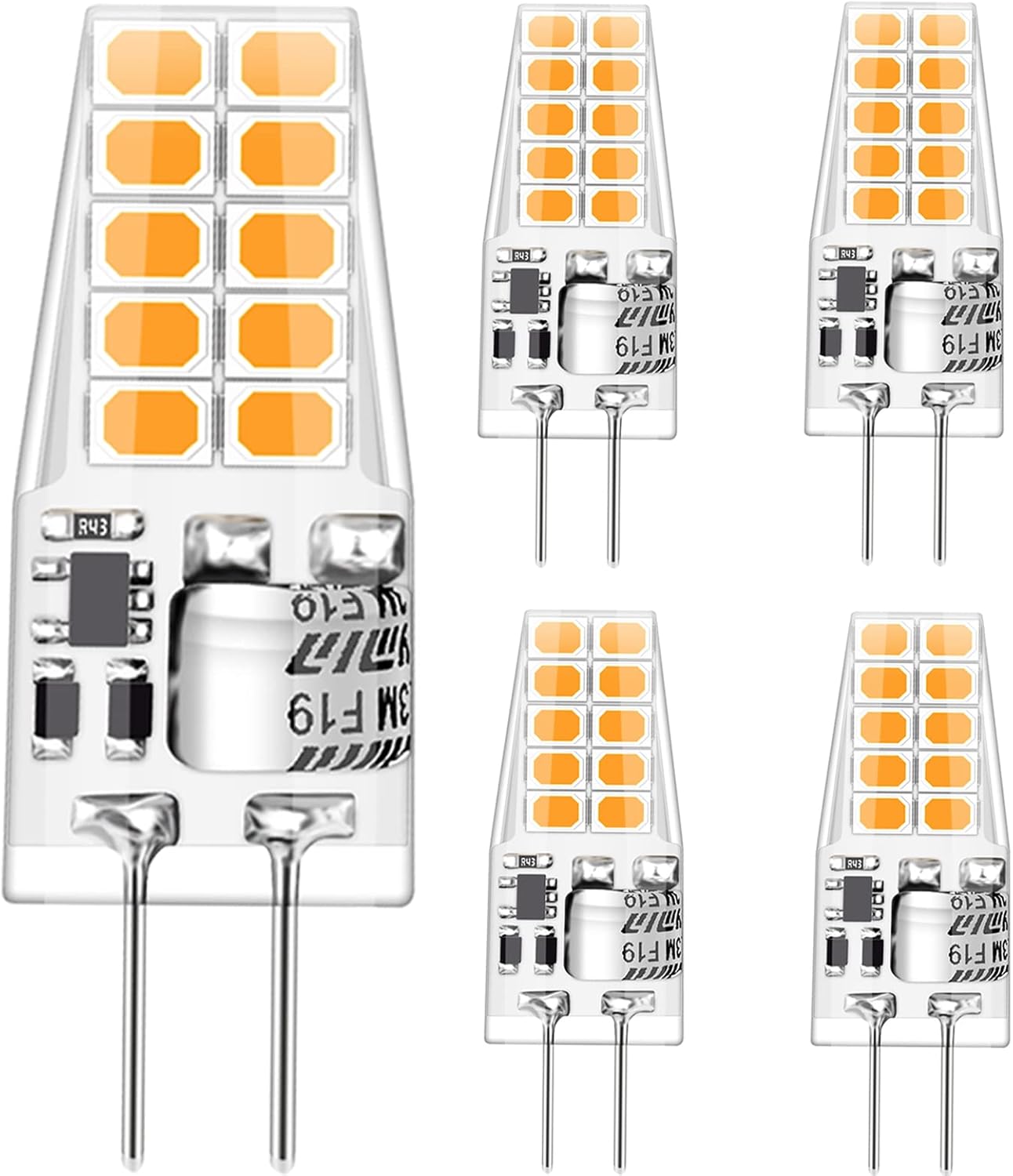Auting G4 LED Bulbs, LED G4 Warm White 3000K, 3W G4 LED Bulbs Replacement for 30...