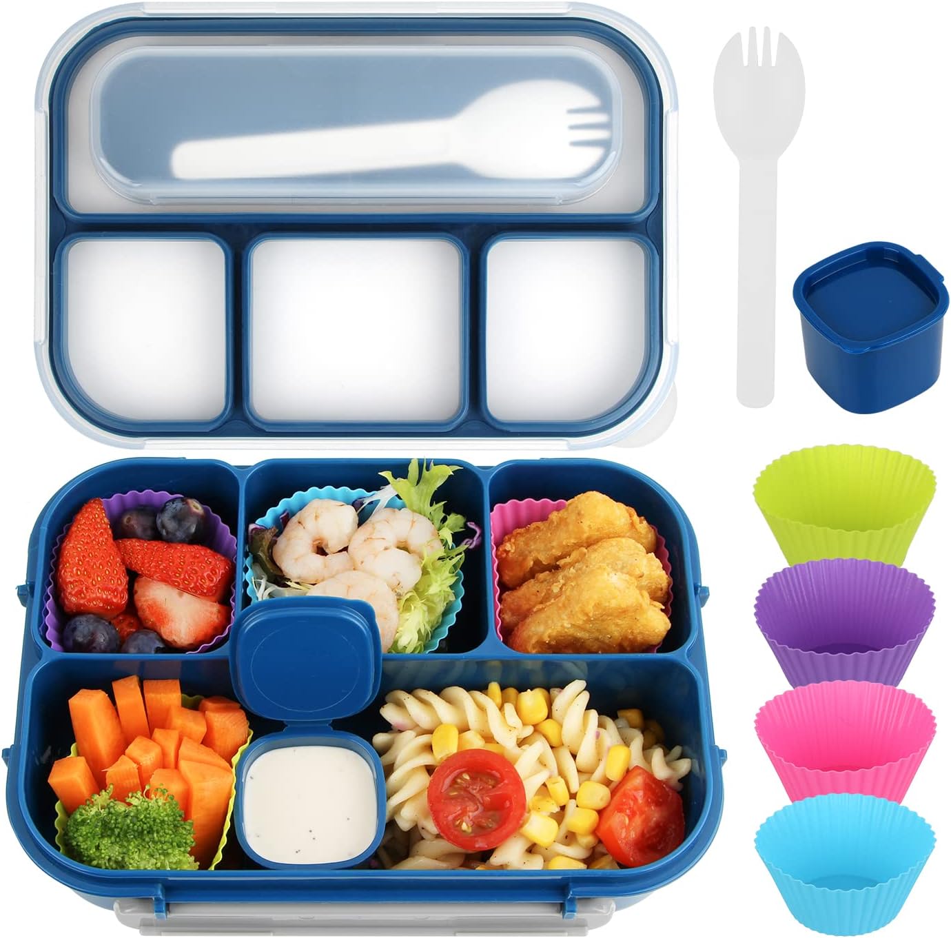 MaMix Bento Lunch Box Adult, Kids, Lunch Containers for Adults/Kids/Students,130...