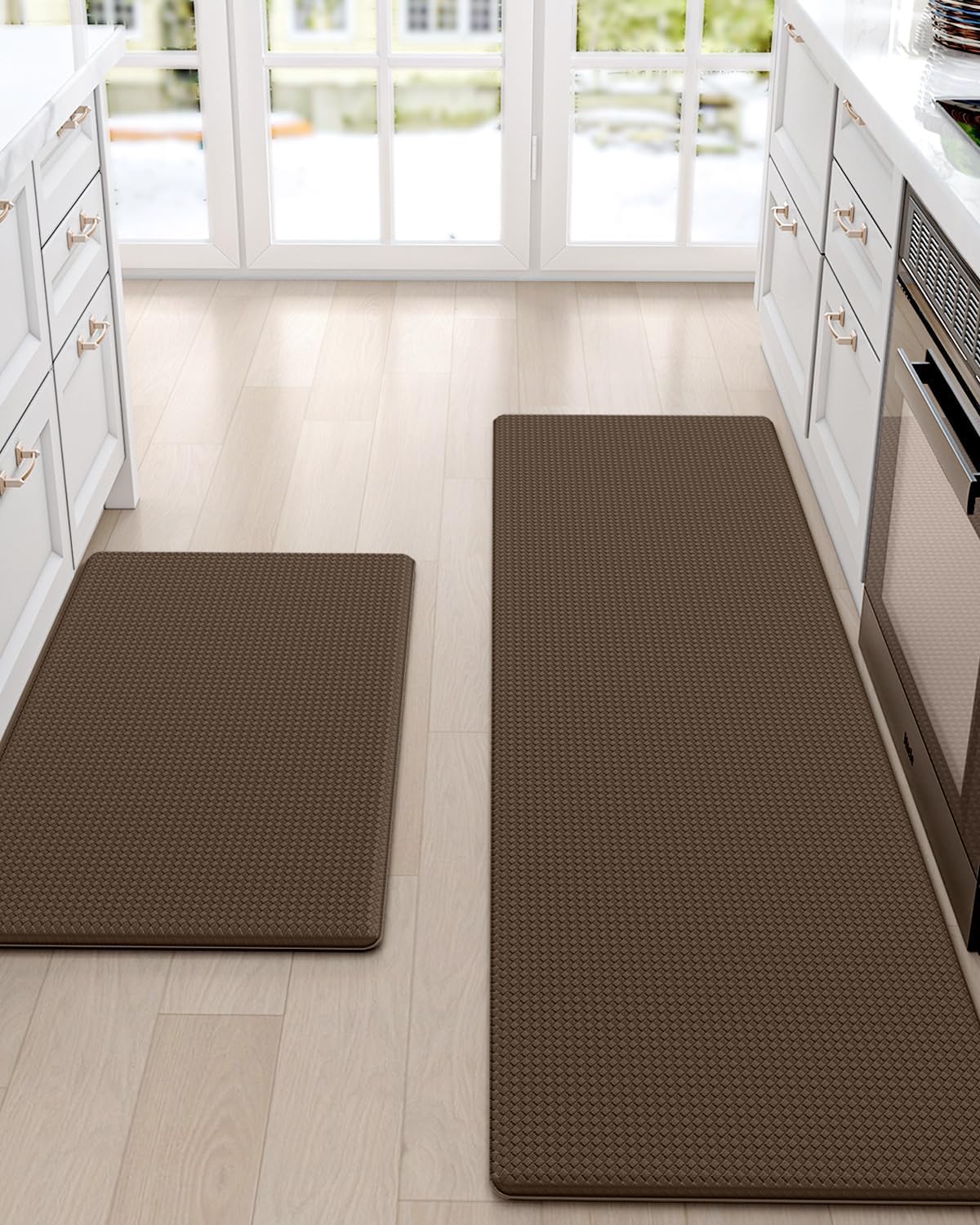 DEXI Kitchen Rugs and Mats Cushioned Anti Fatigue Comfort Runner Mat for Floor R...