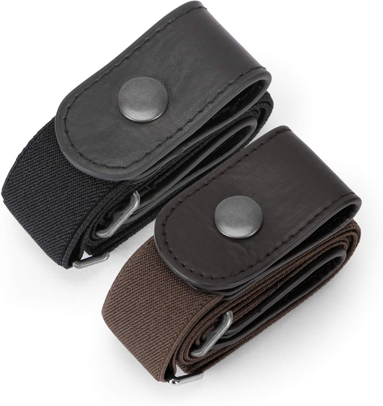 JASGOOD Belt, Special No Buckle Elastic Belt for Women and Men, Innovative Buckl...